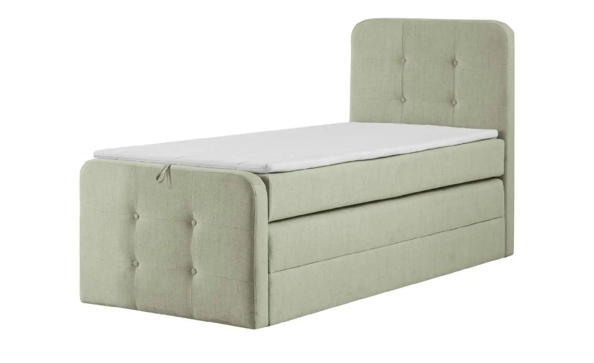 Boxspringbett mit Bettkasten Neapel ¦ grün ¦ Maße (cm): H: 121 Betten > Ein günstig online kaufen