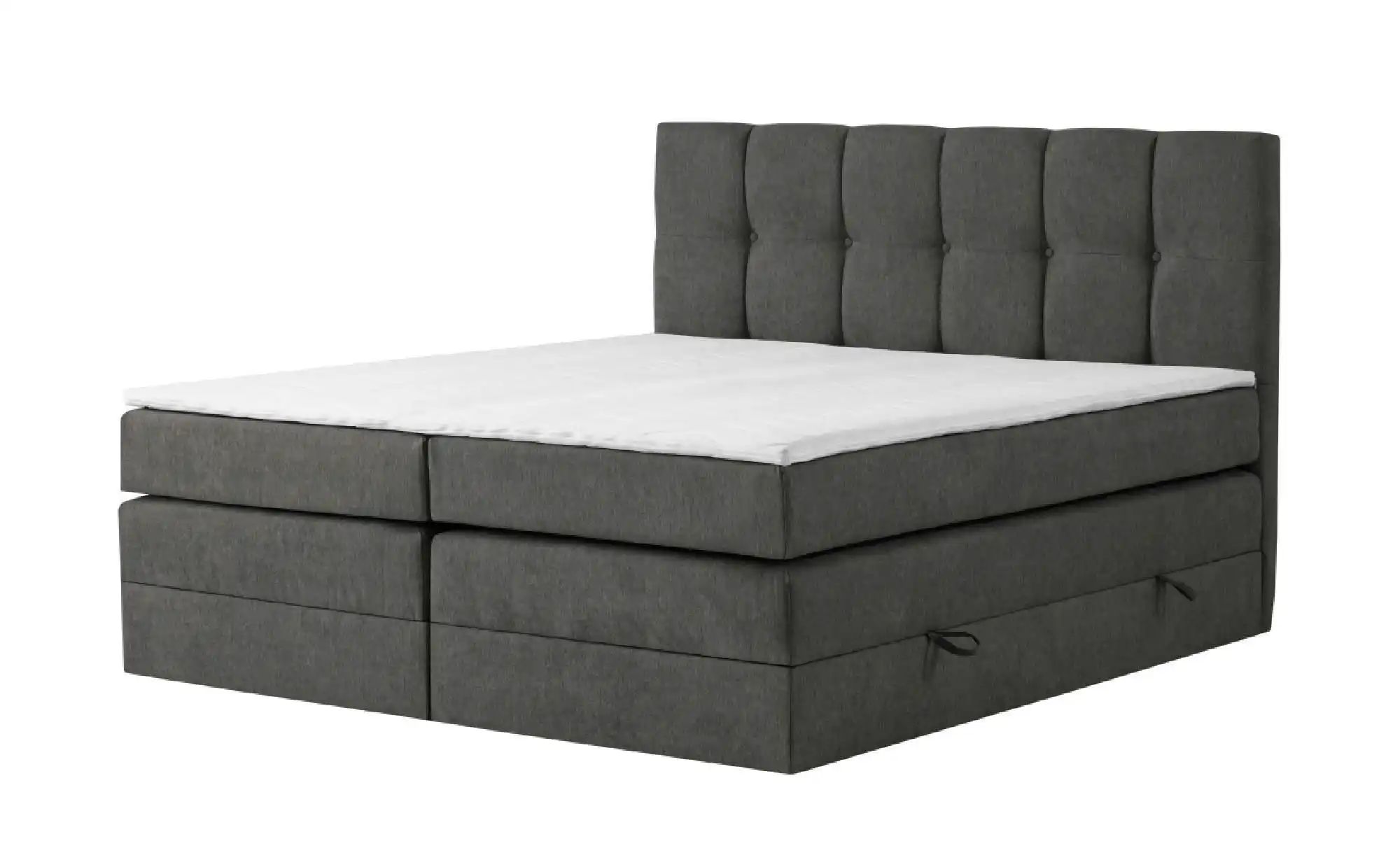 Boxspringbett mit Bettkasten Leeds ¦ grau Betten > Einzelbetten - Höffner günstig online kaufen