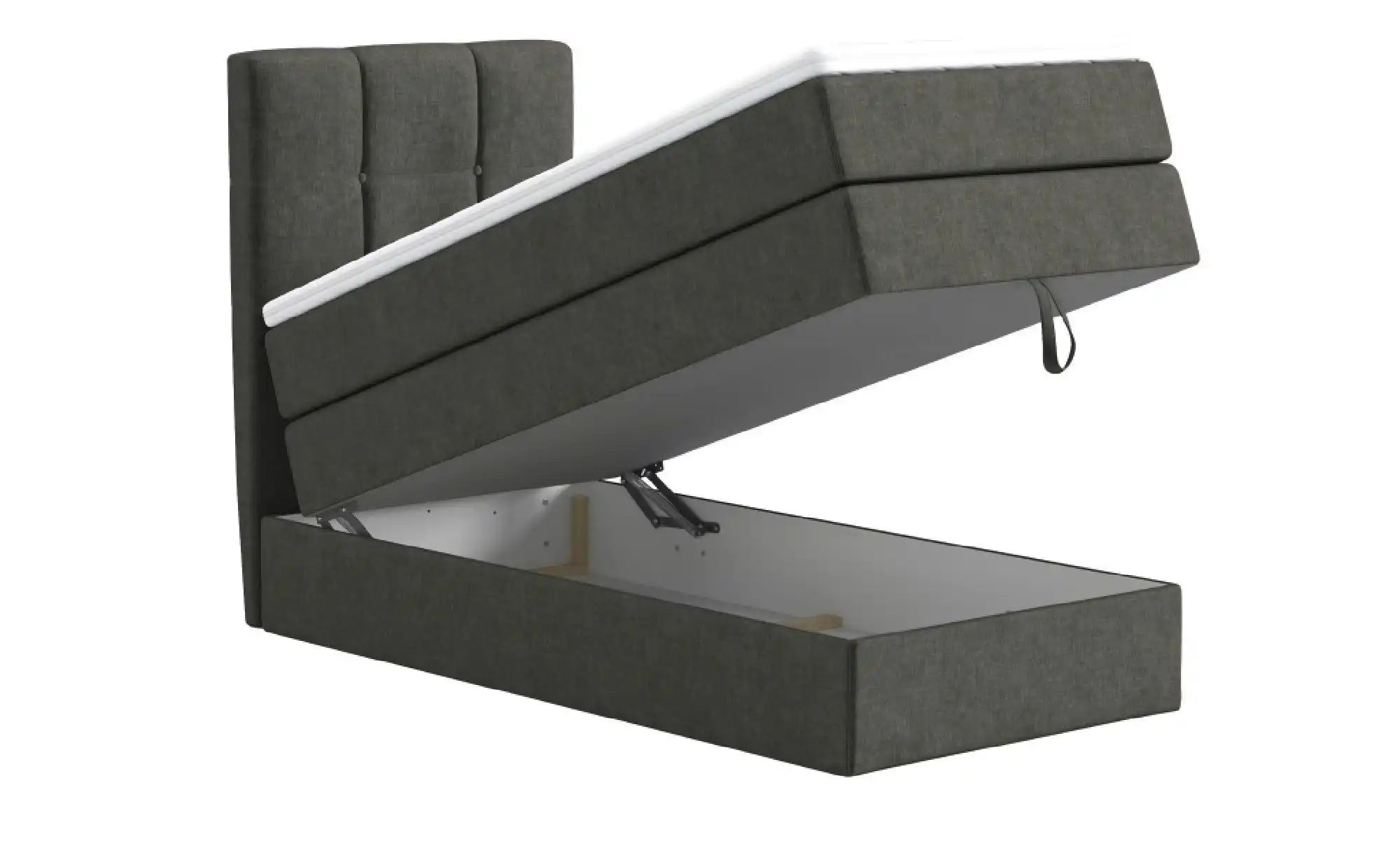 Thumbnail - Boxspringbett mit Bettkasten Leeds ¦ grau Betten > Boxspringbetten - Höffner