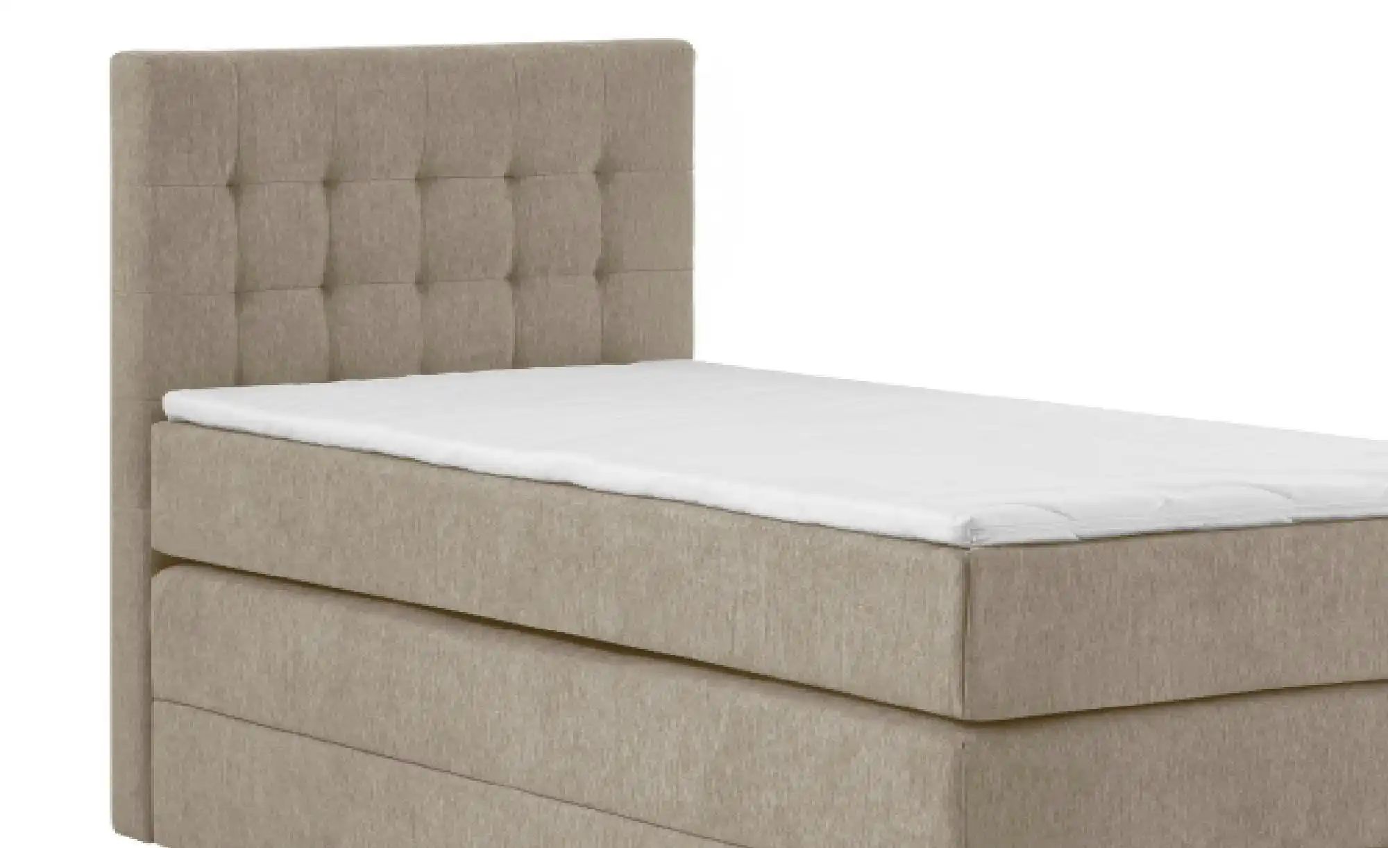 Boxspringbett mit Bettkasten Barcelona ¦ beige ¦ Maße (cm): H: 110 Betten > günstig online kaufen