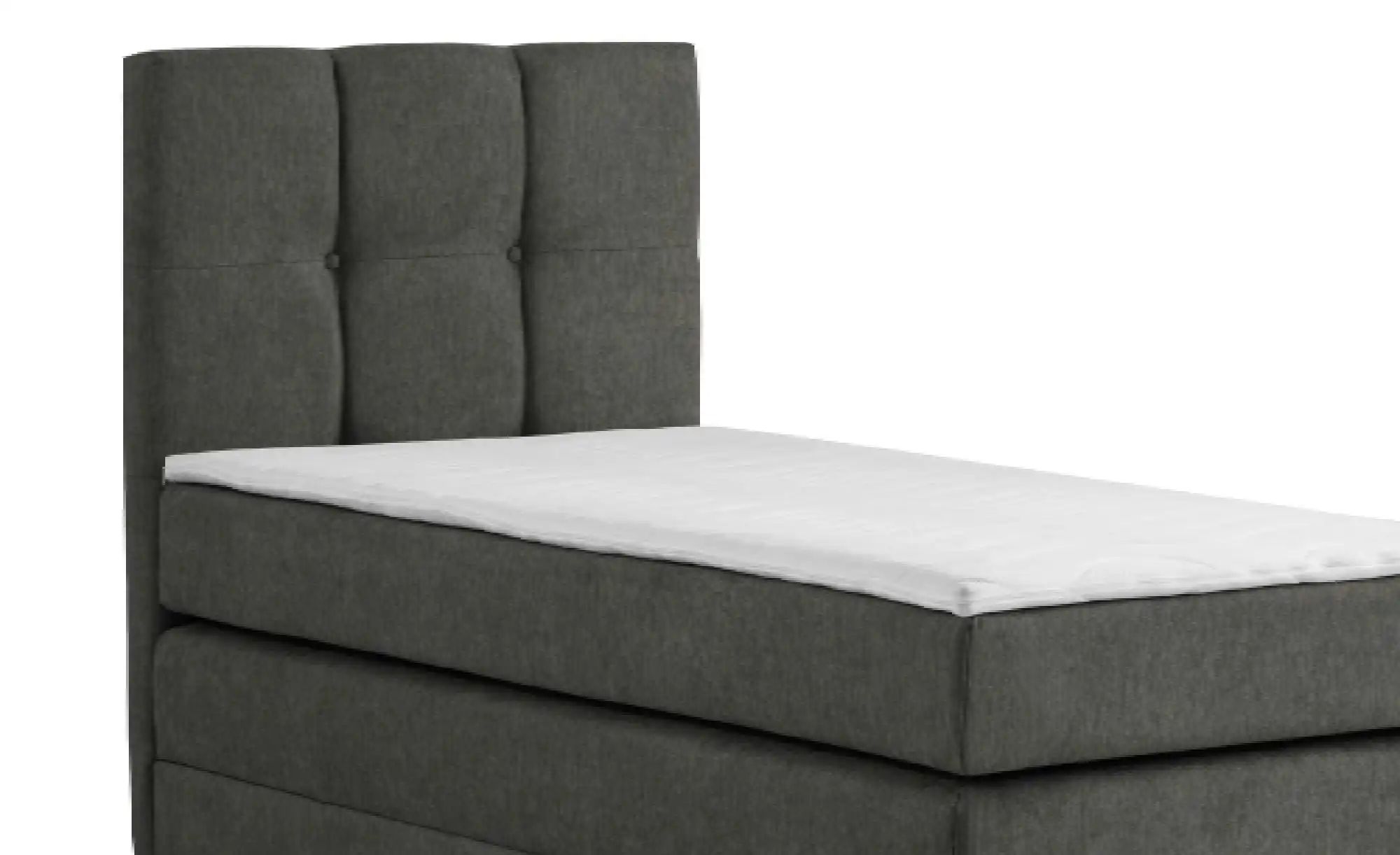 Boxspringbett mit Bettkasten Leeds ¦ grau Betten > Einzelbetten - Höffner günstig online kaufen