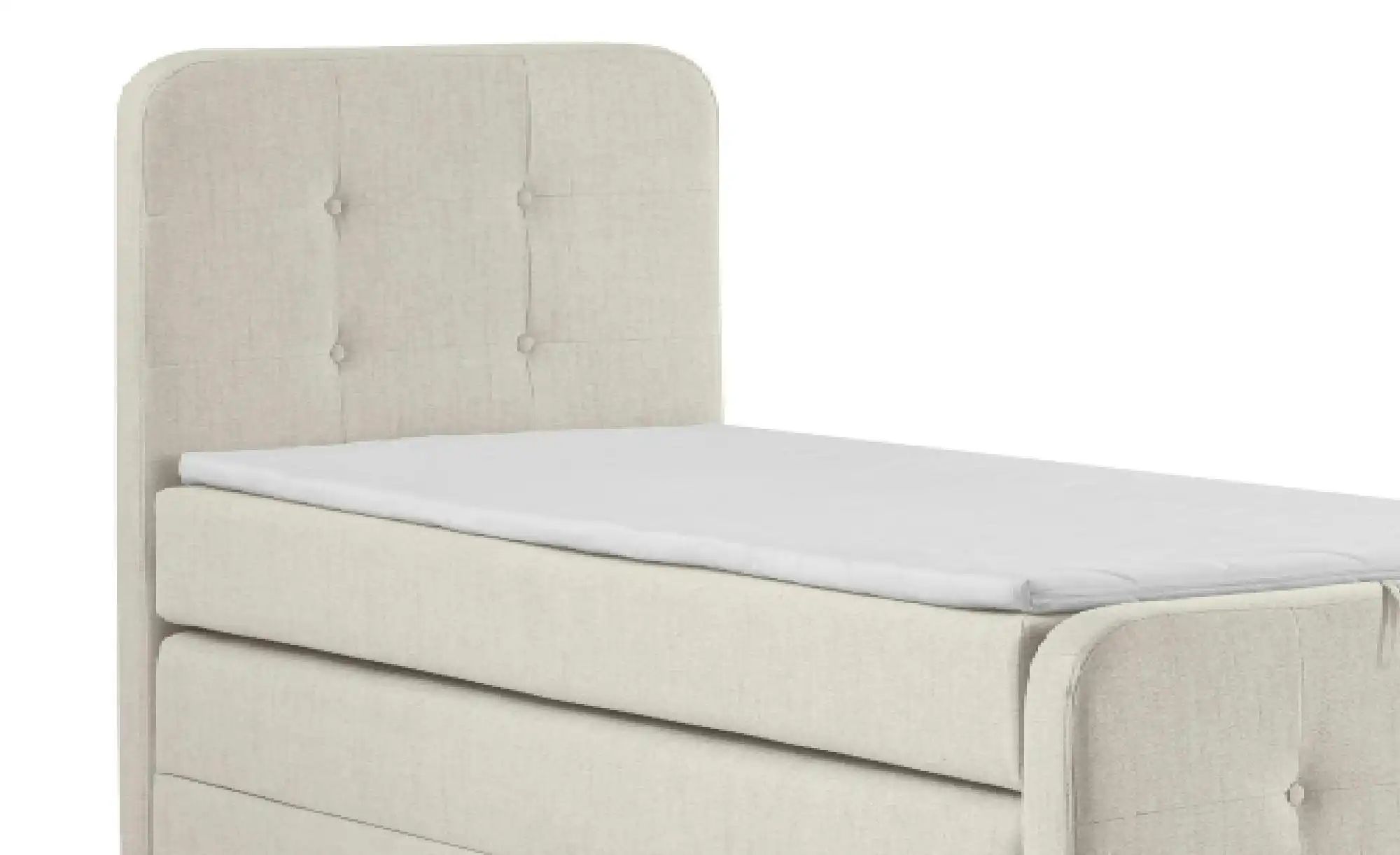 Thumbnail - Boxspringbett mit Bettkasten Neapel ¦ creme ¦ Maße (cm): B: 90 H: 121 Betten > Boxspringbetten - Höffner