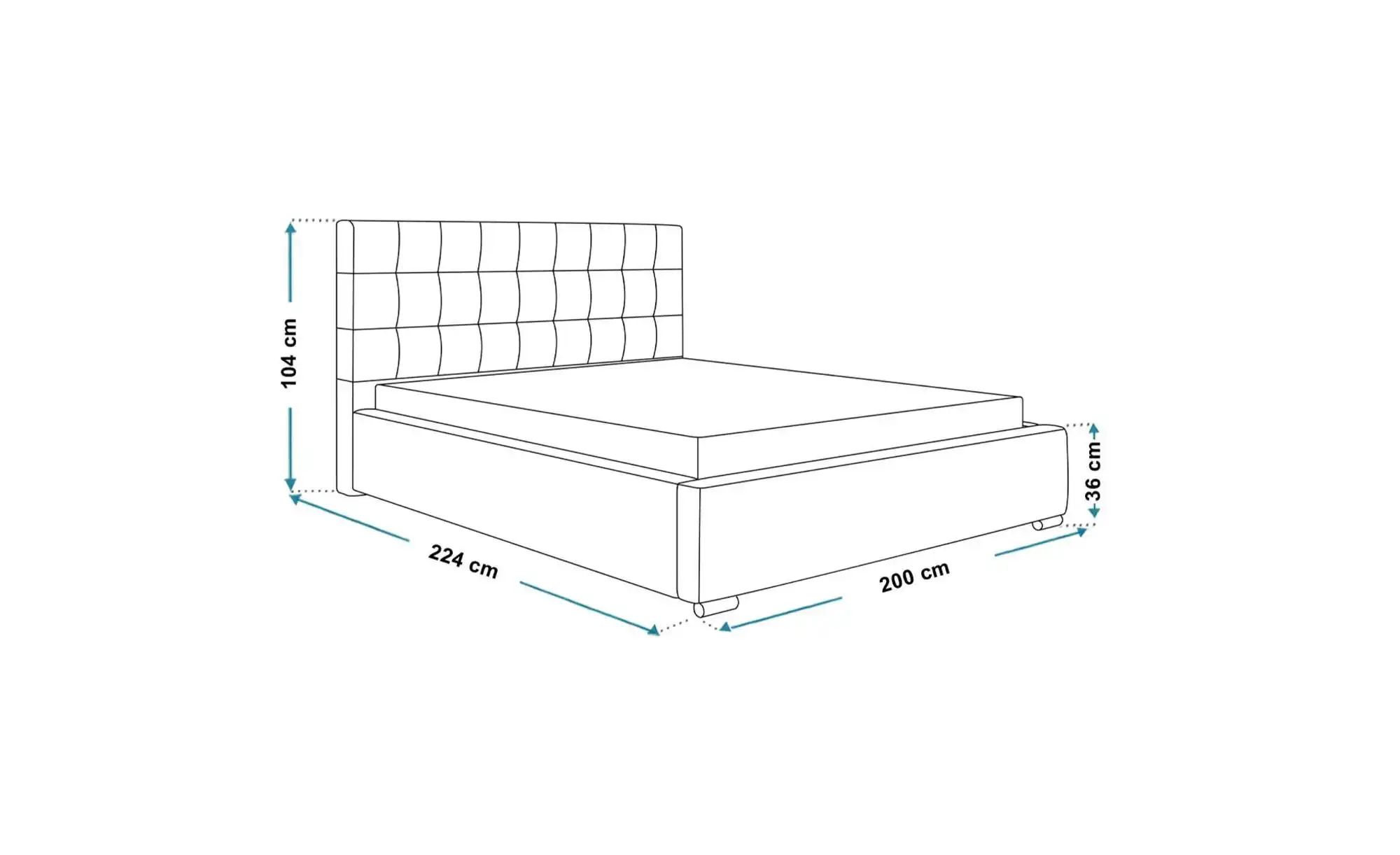 Polsterbett mit Stauraum Crawley ¦ grau ¦ Maße (cm): H: 104 Betten > Polste günstig online kaufen