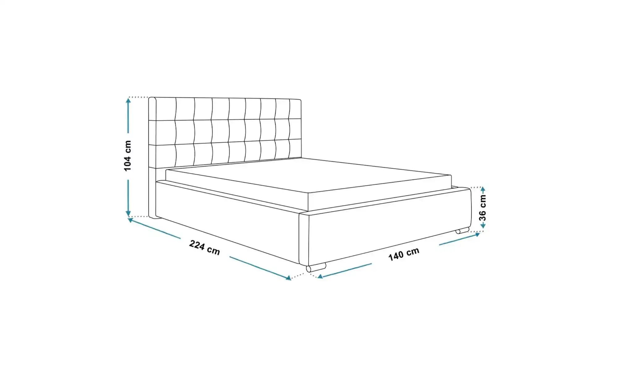 Polsterbett mit Stauraum Crawley ¦ creme ¦ Maße (cm): H: 104 Betten > Polst günstig online kaufen