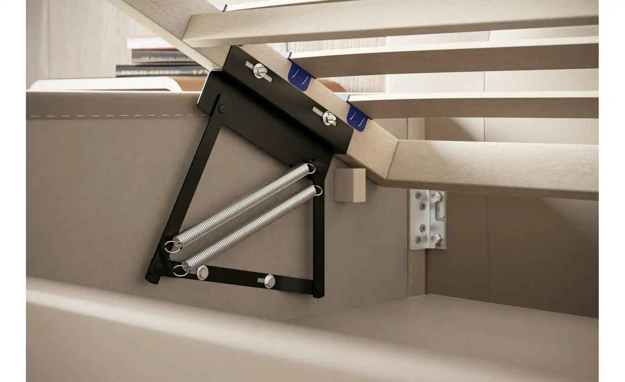 Thumbnail - Polsterbett mit Stauraum Crawley ¦ creme ¦ Maße (cm): B: 140 H: 104 Betten > Polsterbetten - Höffner