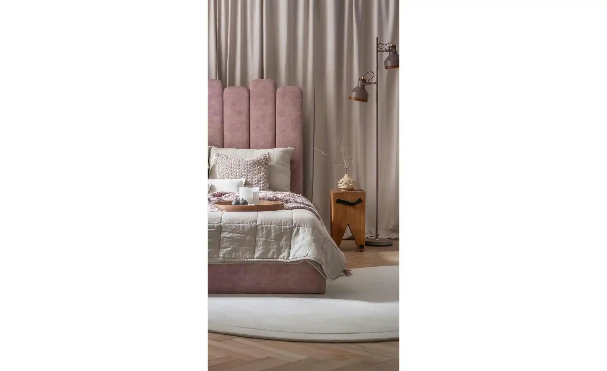 Miuform Polsterbett mit Bettkasten Dreamy Aurora ¦ rosa/pink ¦ Maße (cm): B günstig online kaufen