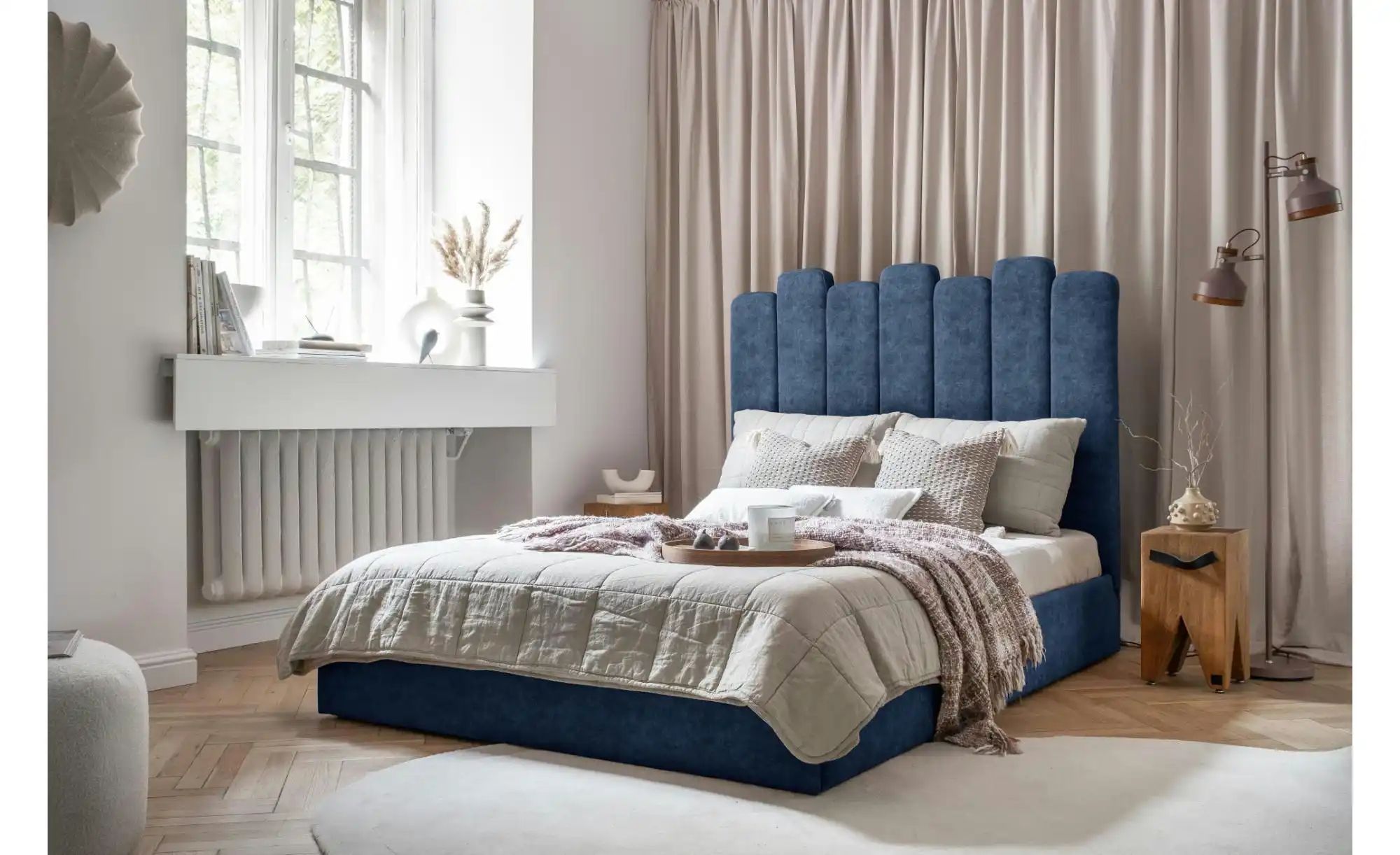 Thumbnail - Miuform Polsterbett mit Bettkasten Dreamy Aurora ¦ blau ¦ Maße (cm): B: 187 H: 132 Betten > Polsterbetten - Höffner