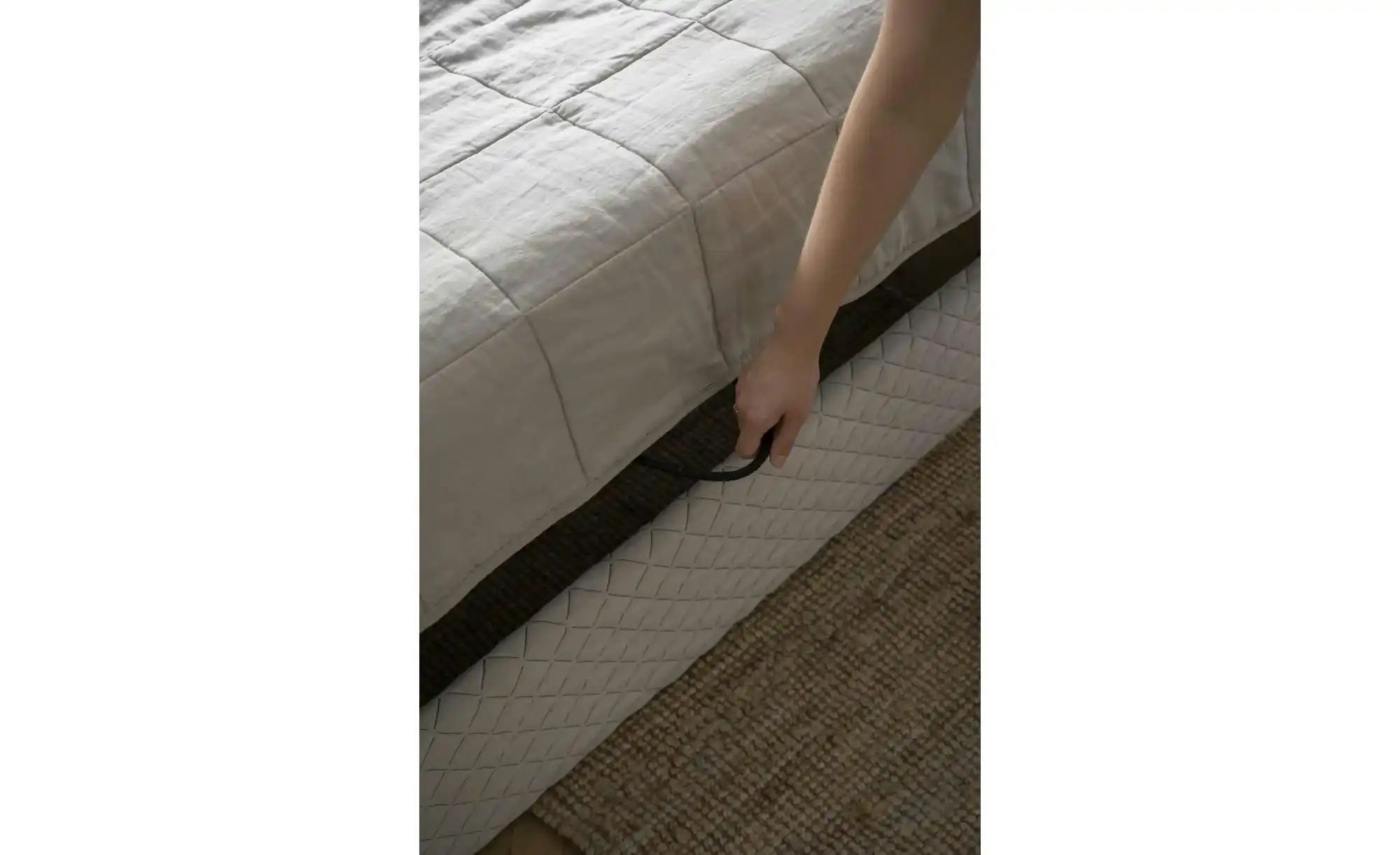 Thumbnail - Miuform Polsterbett gemustert Sleepy Luna ¦ beige ¦ Maße (cm): B: 146 H: 105 Betten > Polsterbetten - Höffner