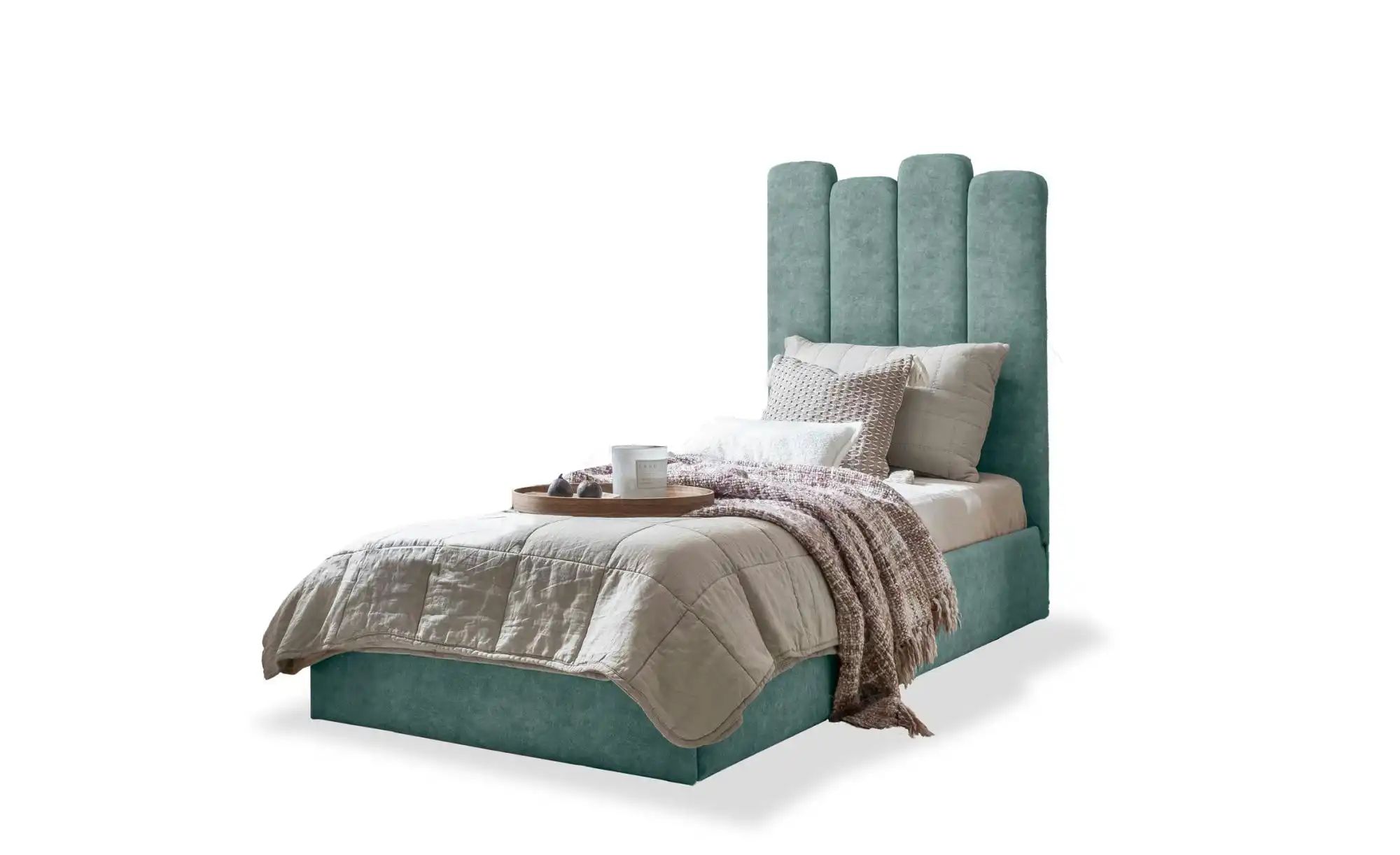 Miuform Polsterbett mit Bettkasten Dreamy Aurora ¦ blau ¦ Maße (cm): H: 132 günstig online kaufen