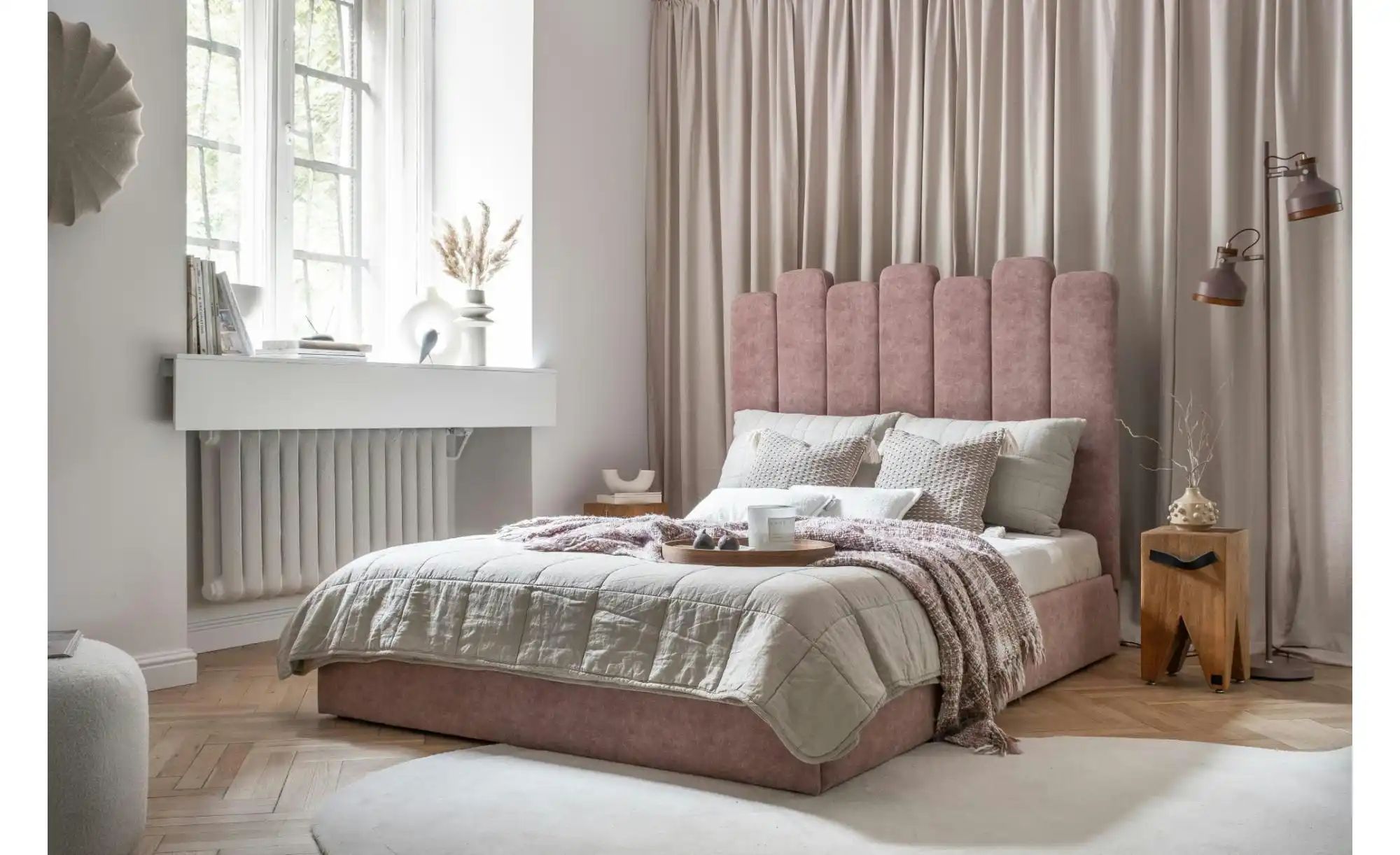 Miuform Polsterbett mit Bettkasten Dreamy Aurora ¦ rosa/pink ¦ Maße (cm): B günstig online kaufen