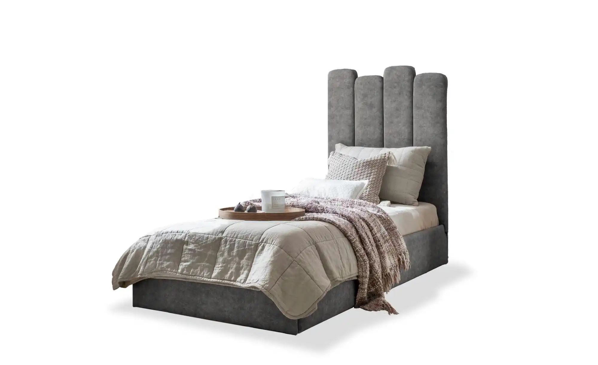 Miuform Polsterbett mit Bettkasten Dreamy Aurora ¦ grau ¦ Maße (cm): B: 97 günstig online kaufen