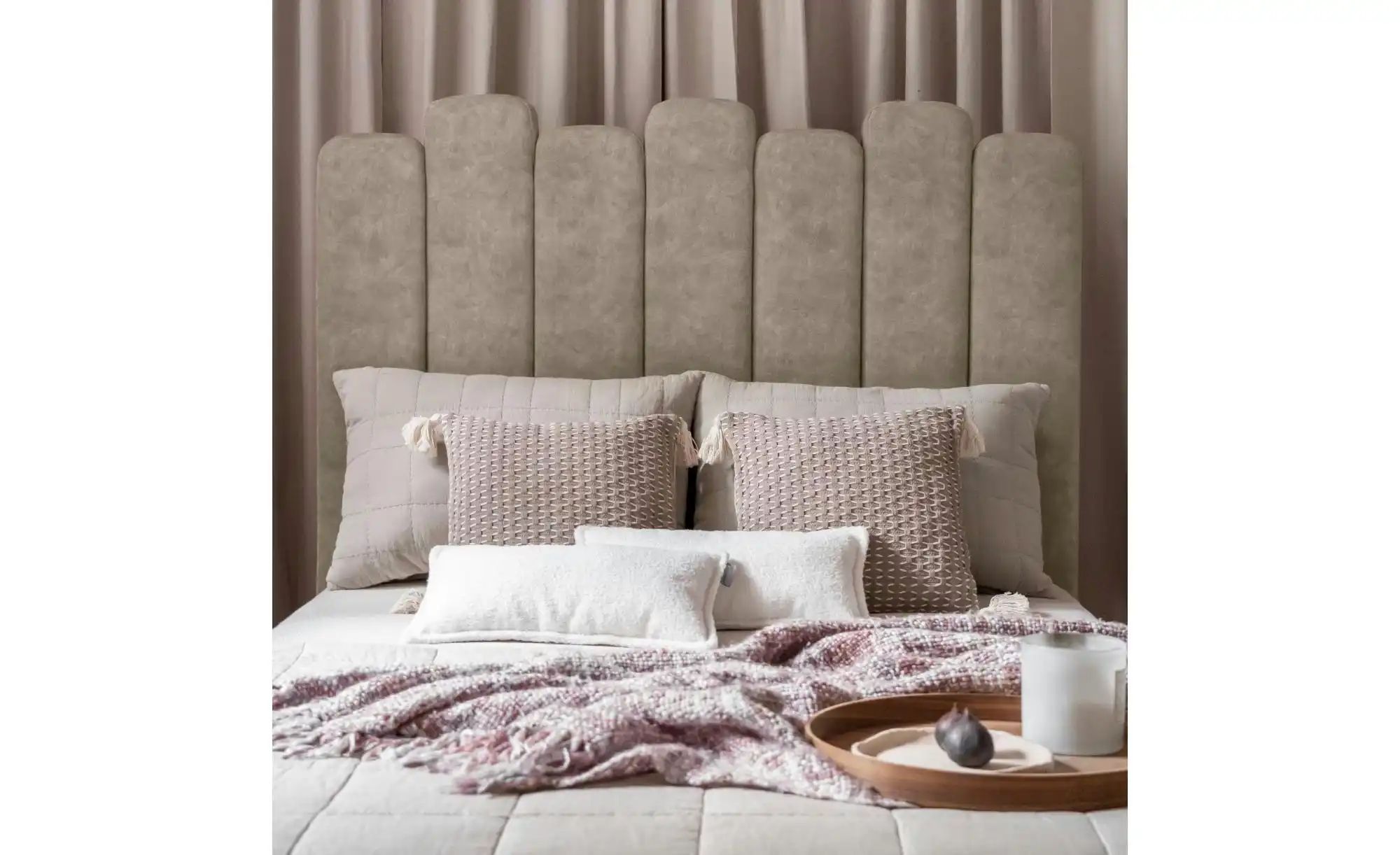 Thumbnail - Miuform Polsterbett mit Bettkasten Dreamy Aurora ¦ beige ¦ Maße (cm): B: 187 H: 132 Betten > Polsterbetten - Höffner