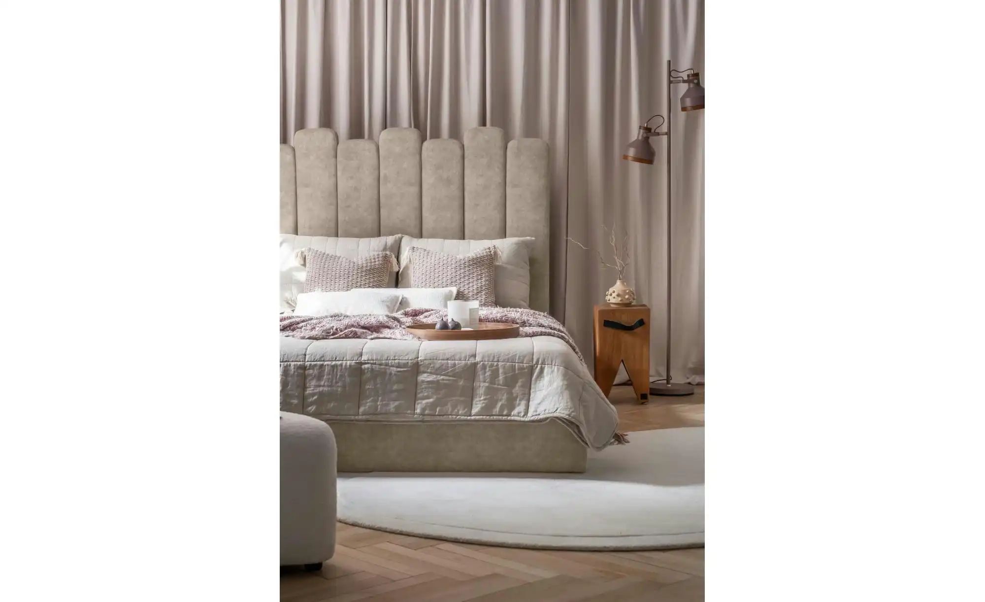 Thumbnail - Miuform Polsterbett mit Bettkasten Dreamy Aurora ¦ beige ¦ Maße (cm): B: 187 H: 132 Betten > Polsterbetten - Höffner