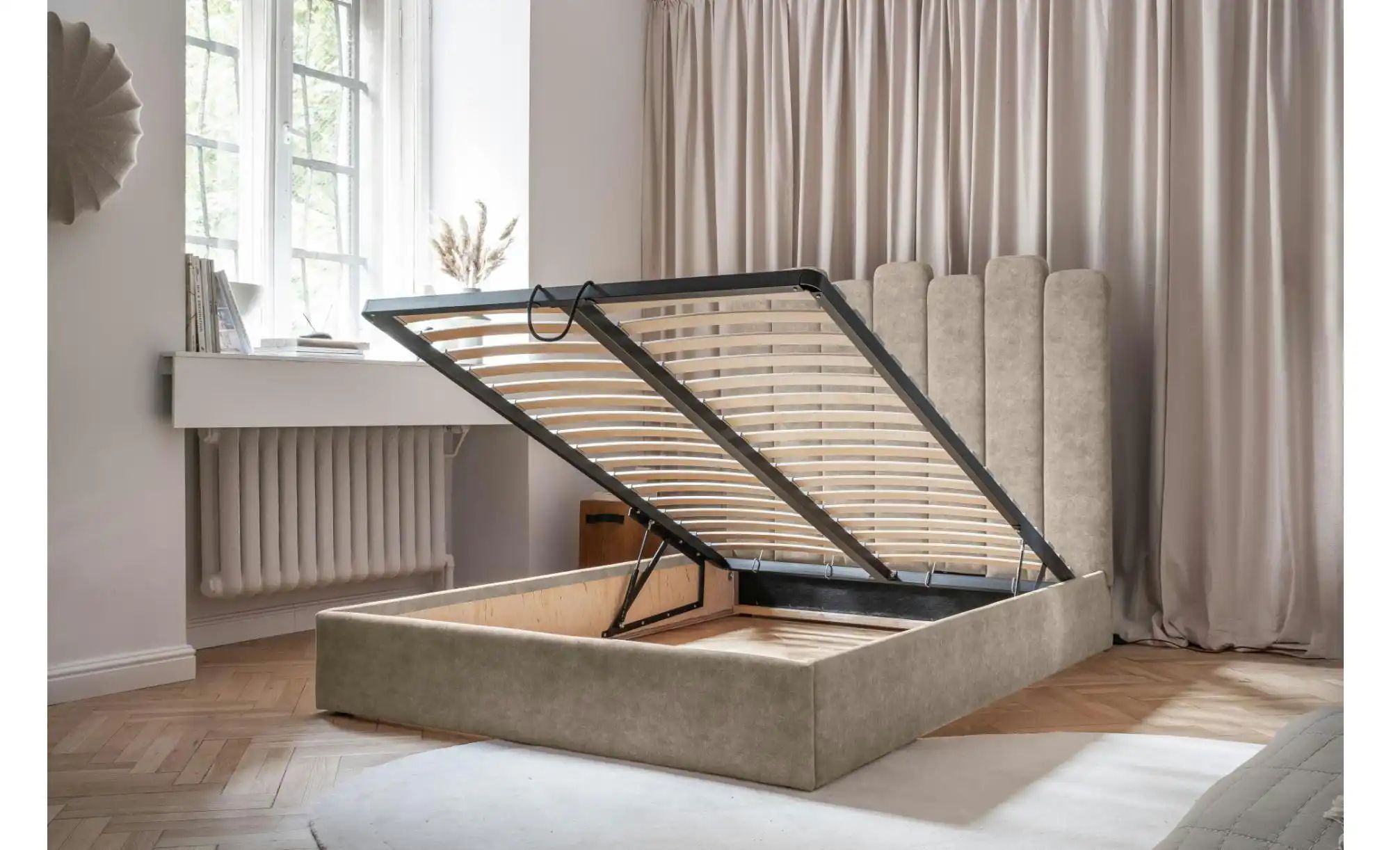 Miuform Polsterbett mit Bettkasten Dreamy Aurora ¦ beige ¦ Maße (cm): B: 14 günstig online kaufen