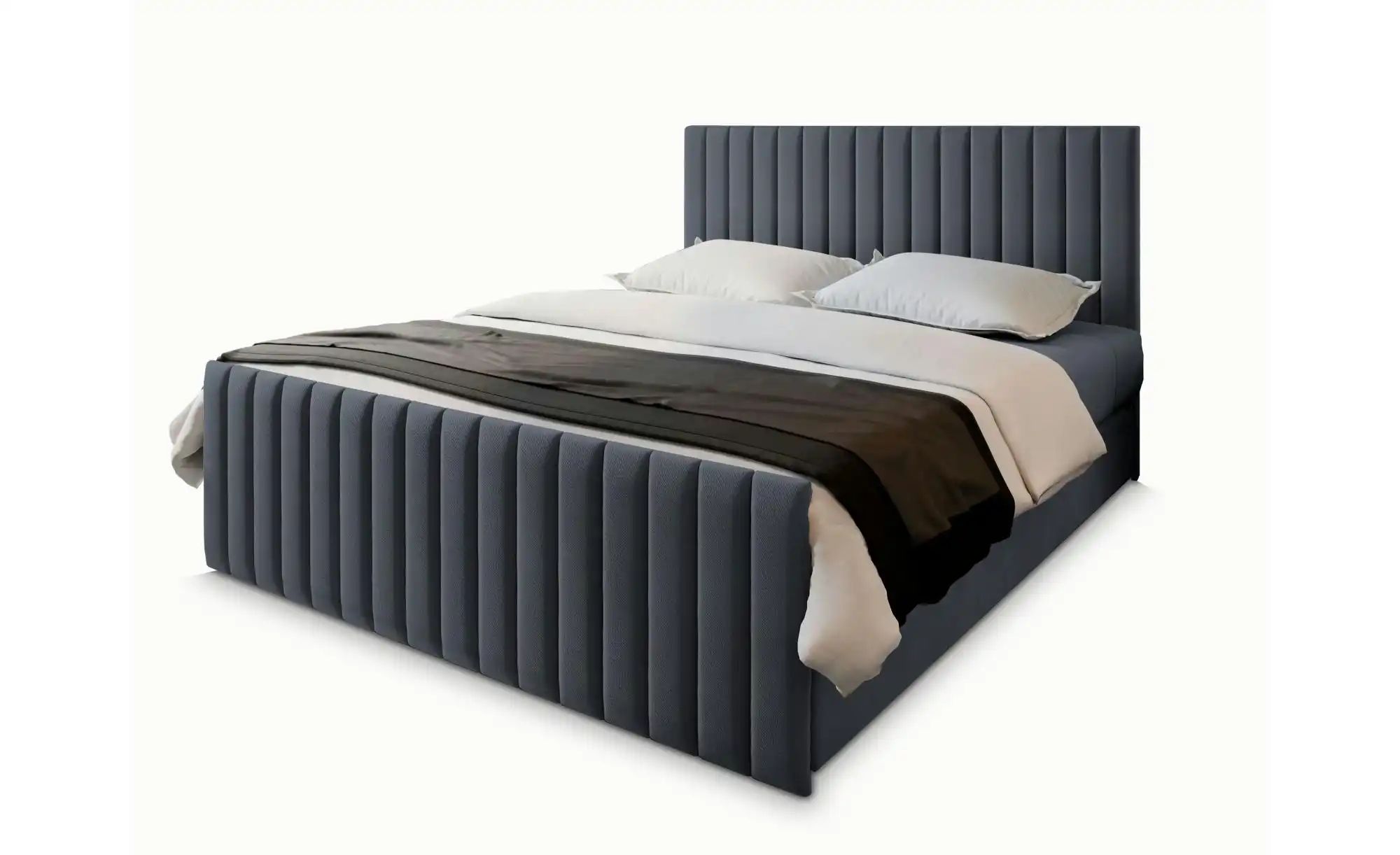 MASSENO Boxbett mit Bettkasten Arion  grau  Maße (cm): B: 180 H: 98 | 05906269815582