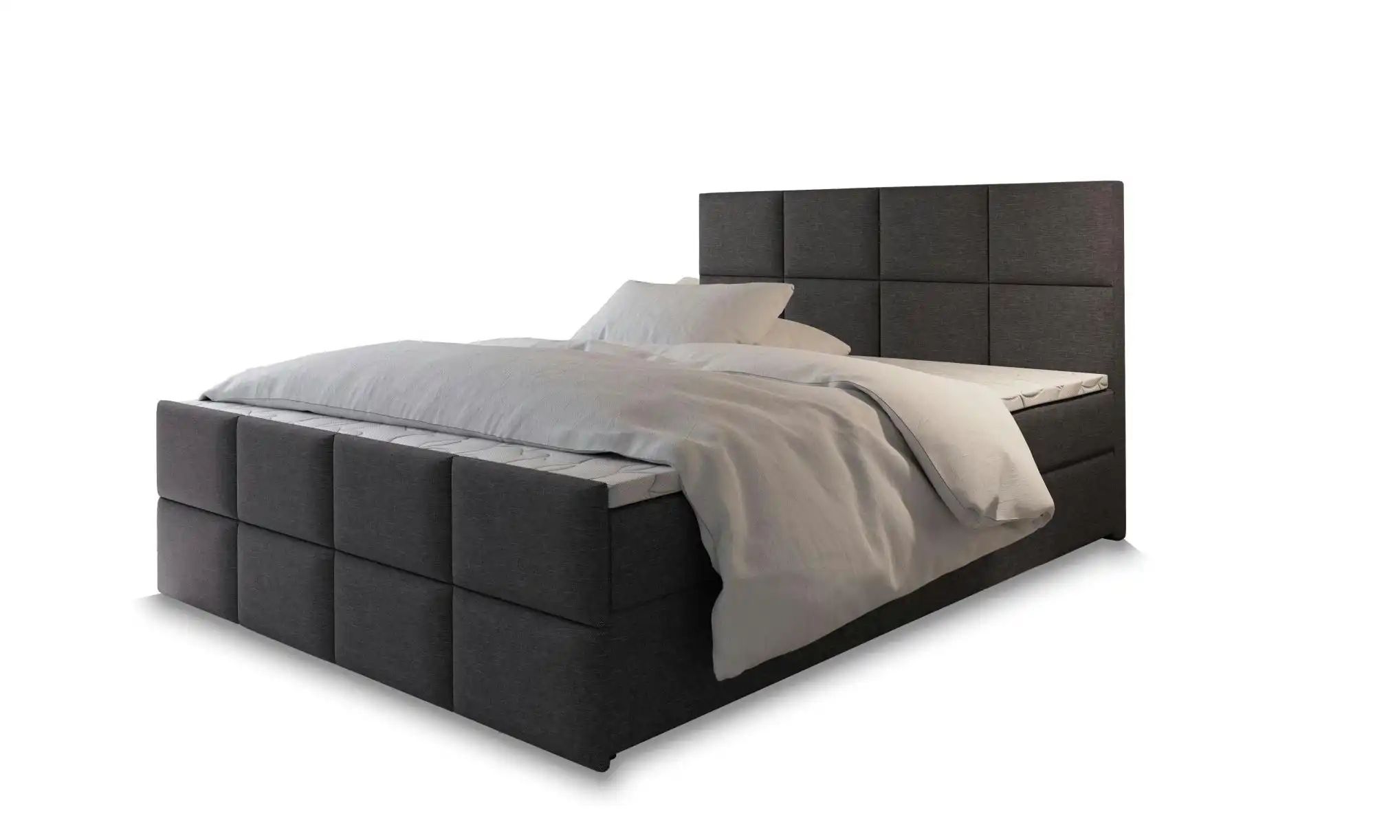 MASSENO Boxbett mit Bettkasten Ariel  grau  Maße (cm): B: 160 H: 98 | 05905369241963