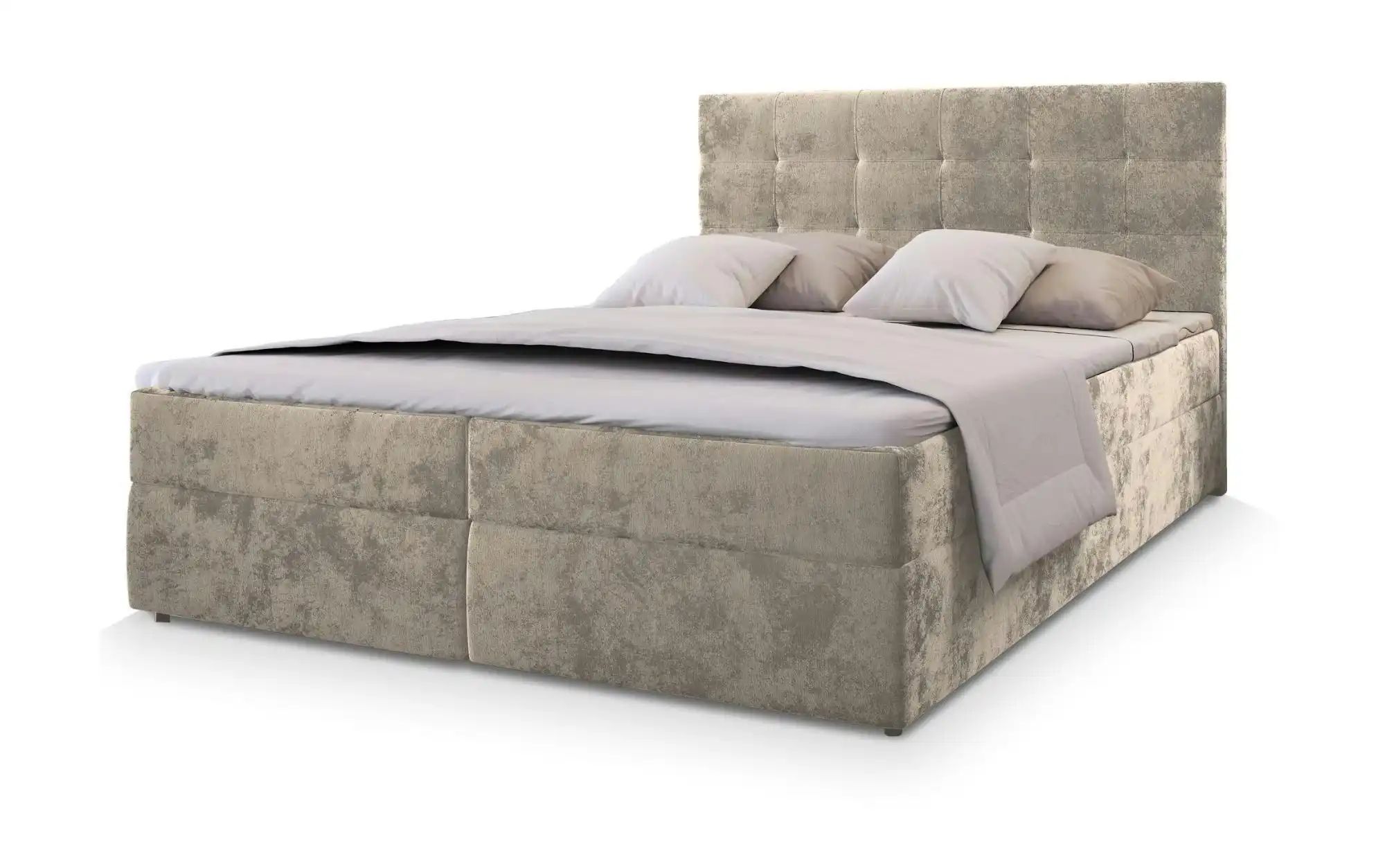 MASSENO Boxbett mit Bettkasten Glos  beige  Maße (cm): B: 140 H: 98 | 05906269834170