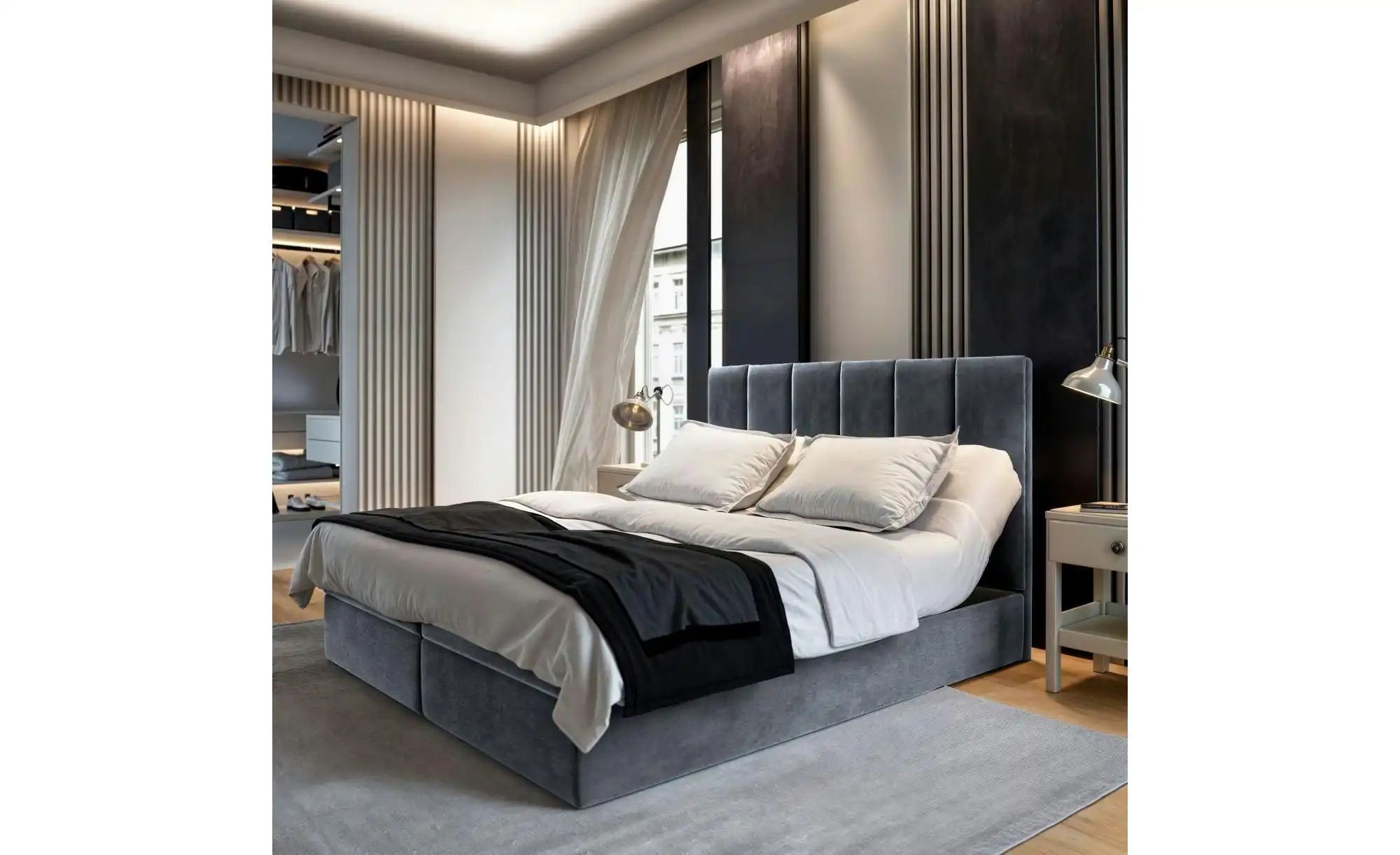 MASSENO Boxbett mit Bettkasten Barino ¦ grau ¦ Maße (cm): B: 160 H: 98 Bett günstig online kaufen
