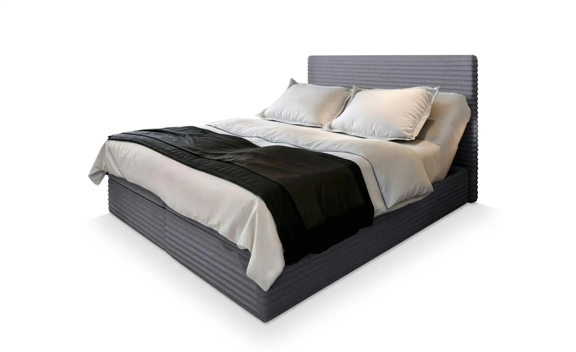 MASSENO Boxbett mit Bettkasten Milara ¦ grau ¦ Maße (cm): B: 160 H: 98 Bett günstig online kaufen