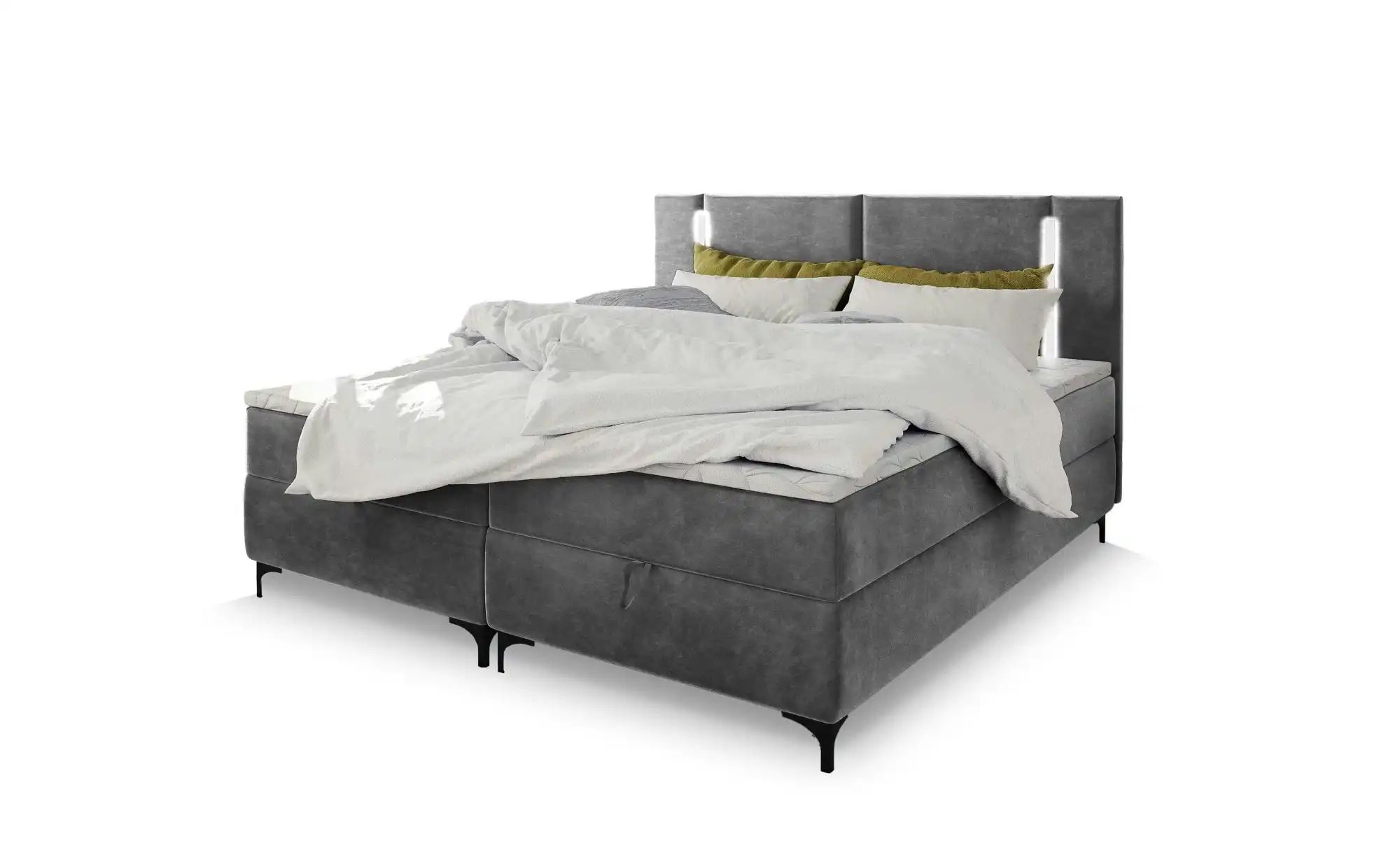 MASSENO Boxbett mit Bettkasten Alba ¦ grau ¦ Maße (cm): B: 160 H: 108 Bette günstig online kaufen