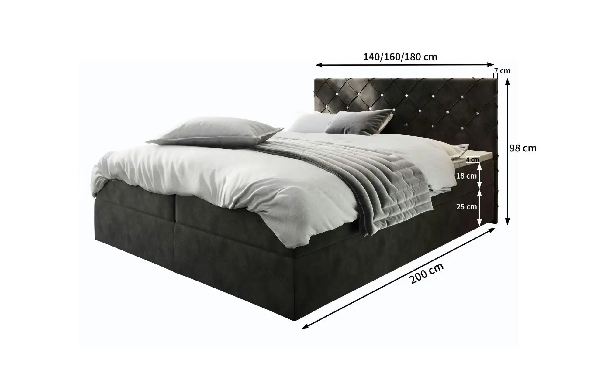 MASSENO Boxbett mit Bettkasten Riva ¦ grün ¦ Maße (cm): B: 140 H: 98 Betten günstig online kaufen