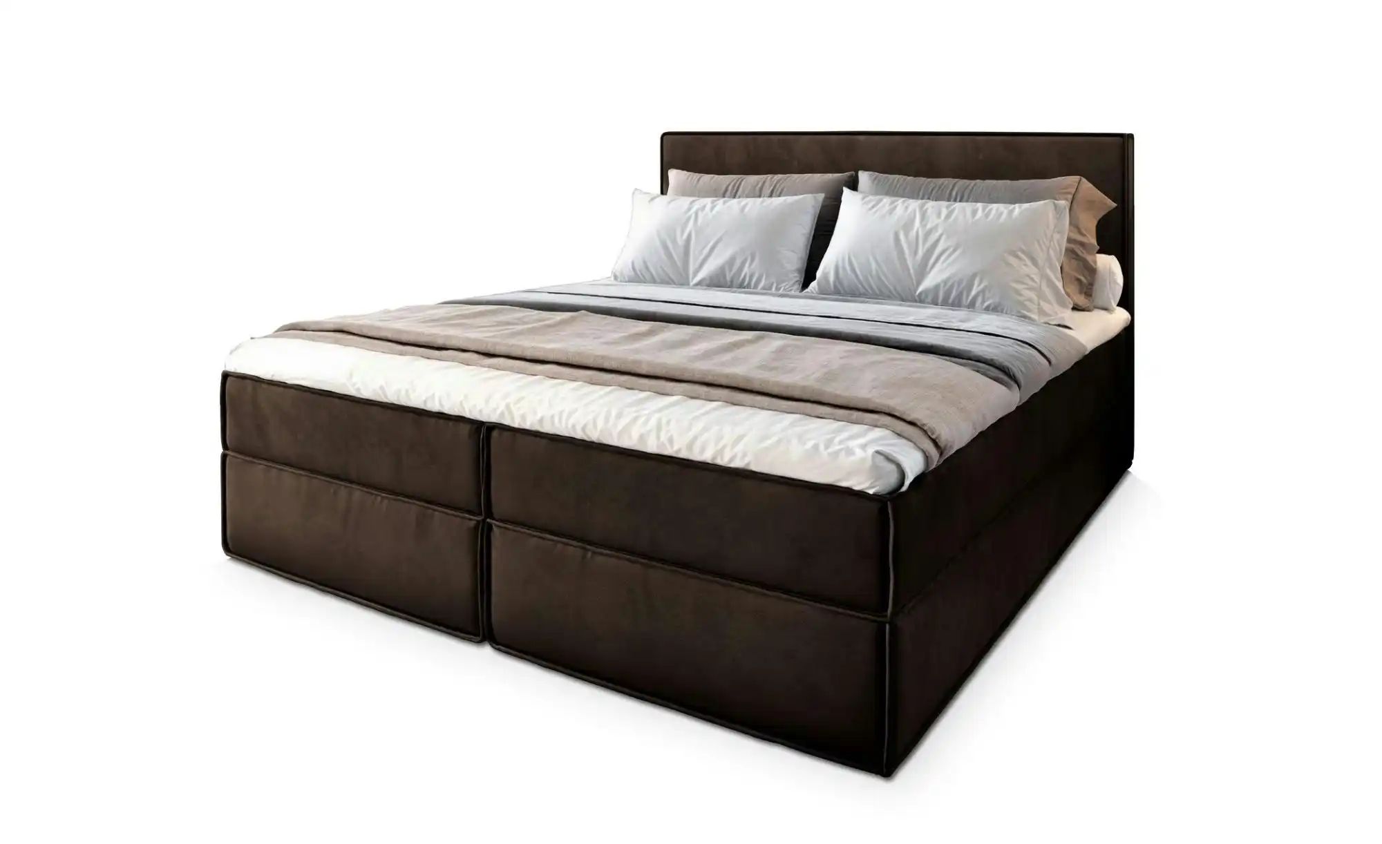 MASSENO Boxbett mit Bettkasten Pellio ¦ braun ¦ Maße (cm): B: 160 H: 98 Bet günstig online kaufen