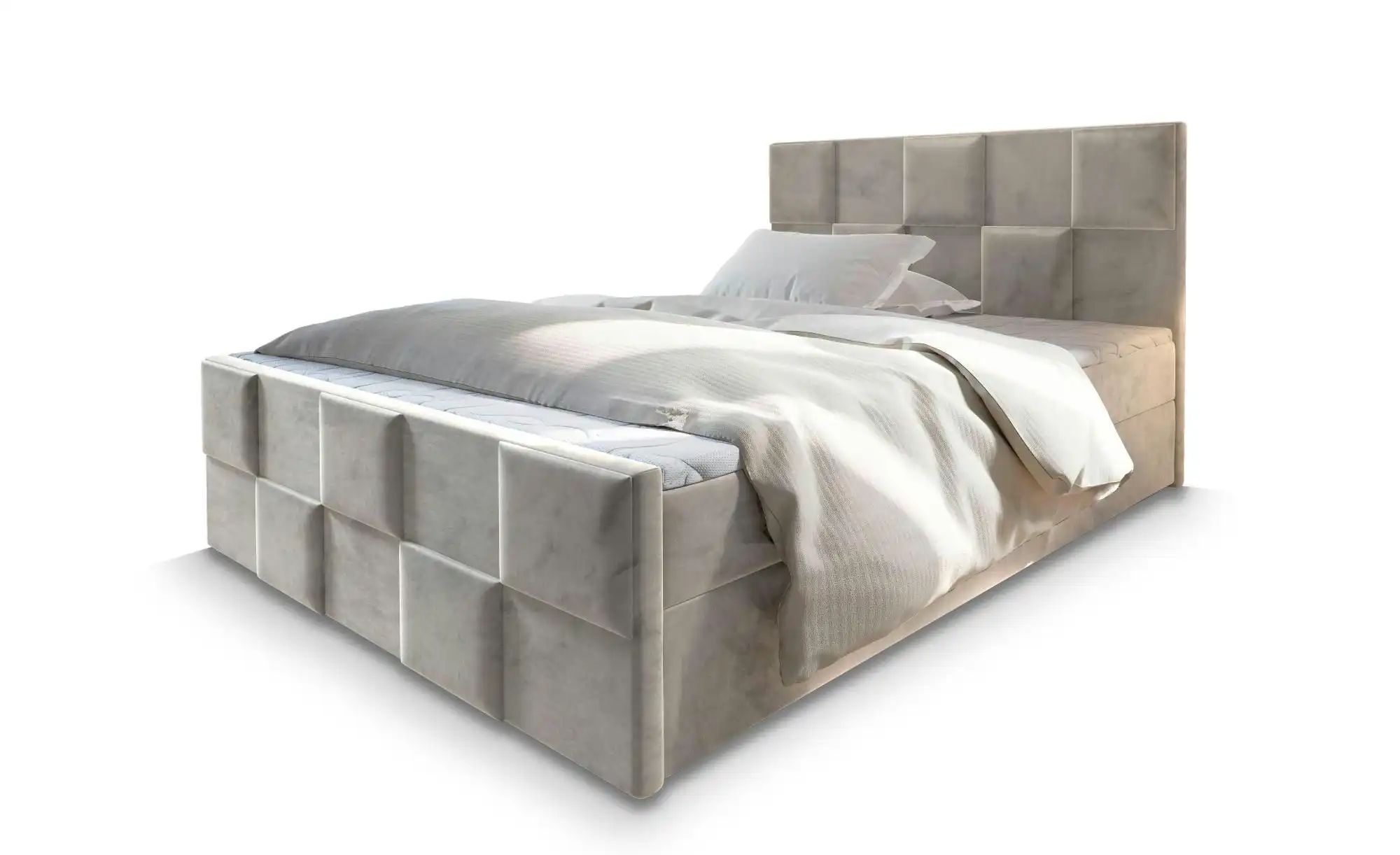 MASSENO Boxbett mit Bettkasten Mona ¦ beige ¦ Maße (cm): B: 180 H: 98 Bette günstig online kaufen