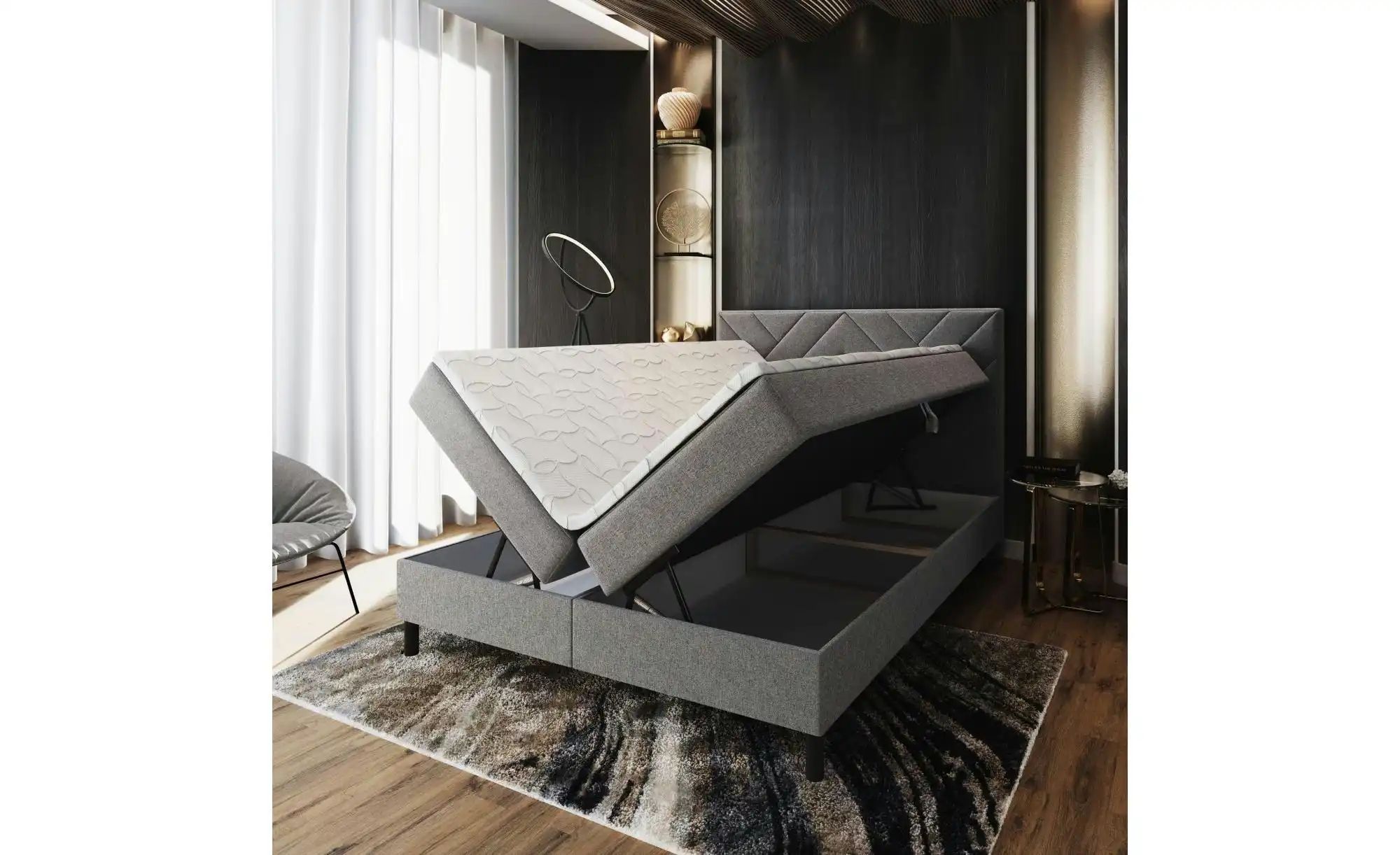MASSENO Boxbett mit Bettkasten Rokis ¦ grün ¦ Maße (cm): B: 140 H: 98 Bette günstig online kaufen