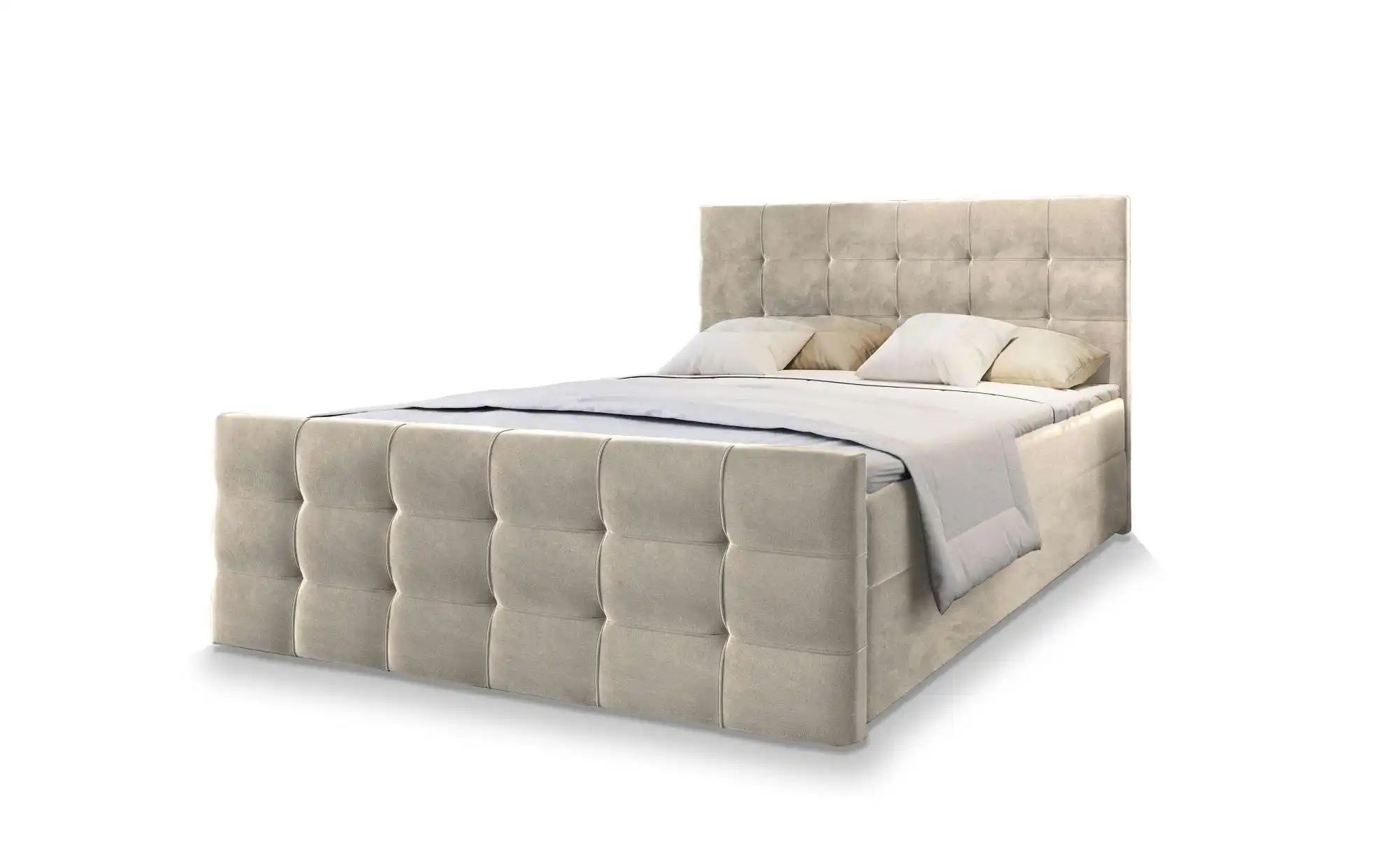 MASSENO Boxbett mit Bettkasten Amon ¦ beige ¦ Maße (cm): B: 180 H: 98 Bette günstig online kaufen