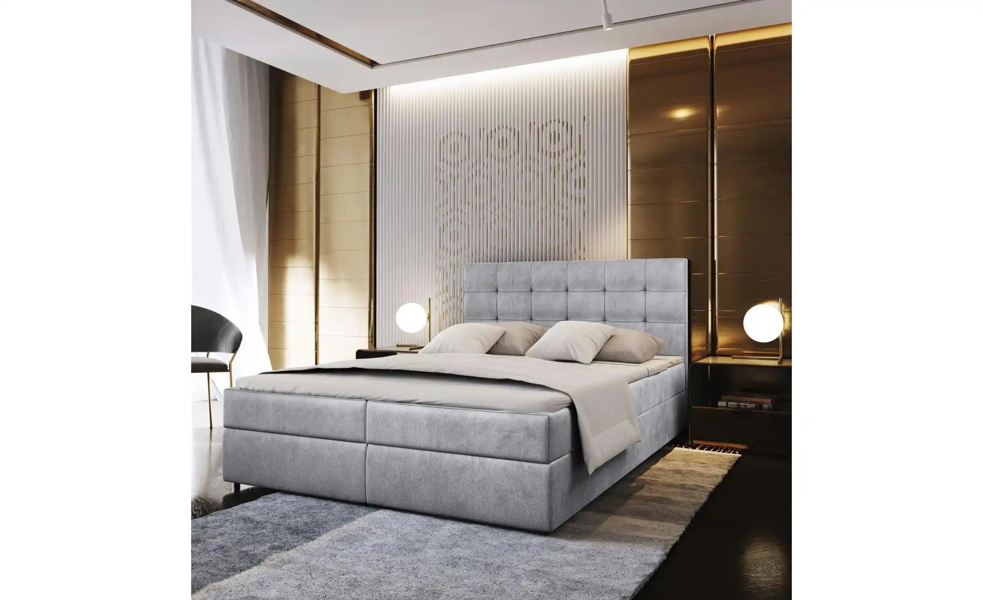 MASSENO Boxbett mit Bettkasten Glos ¦ grau ¦ Maße (cm): B: 180 H: 98 Betten günstig online kaufen