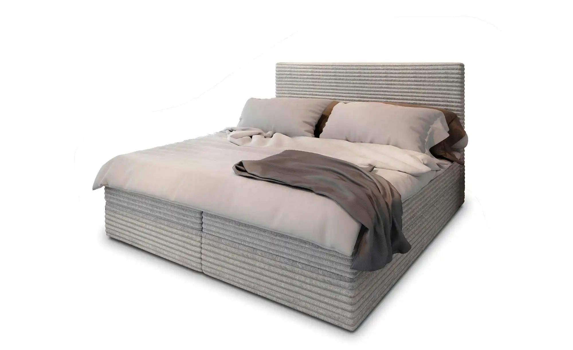 MASSENO Boxbett mit Bettkasten Pisa ¦ grau ¦ Maße (cm): B: 140 H: 98 Betten günstig online kaufen