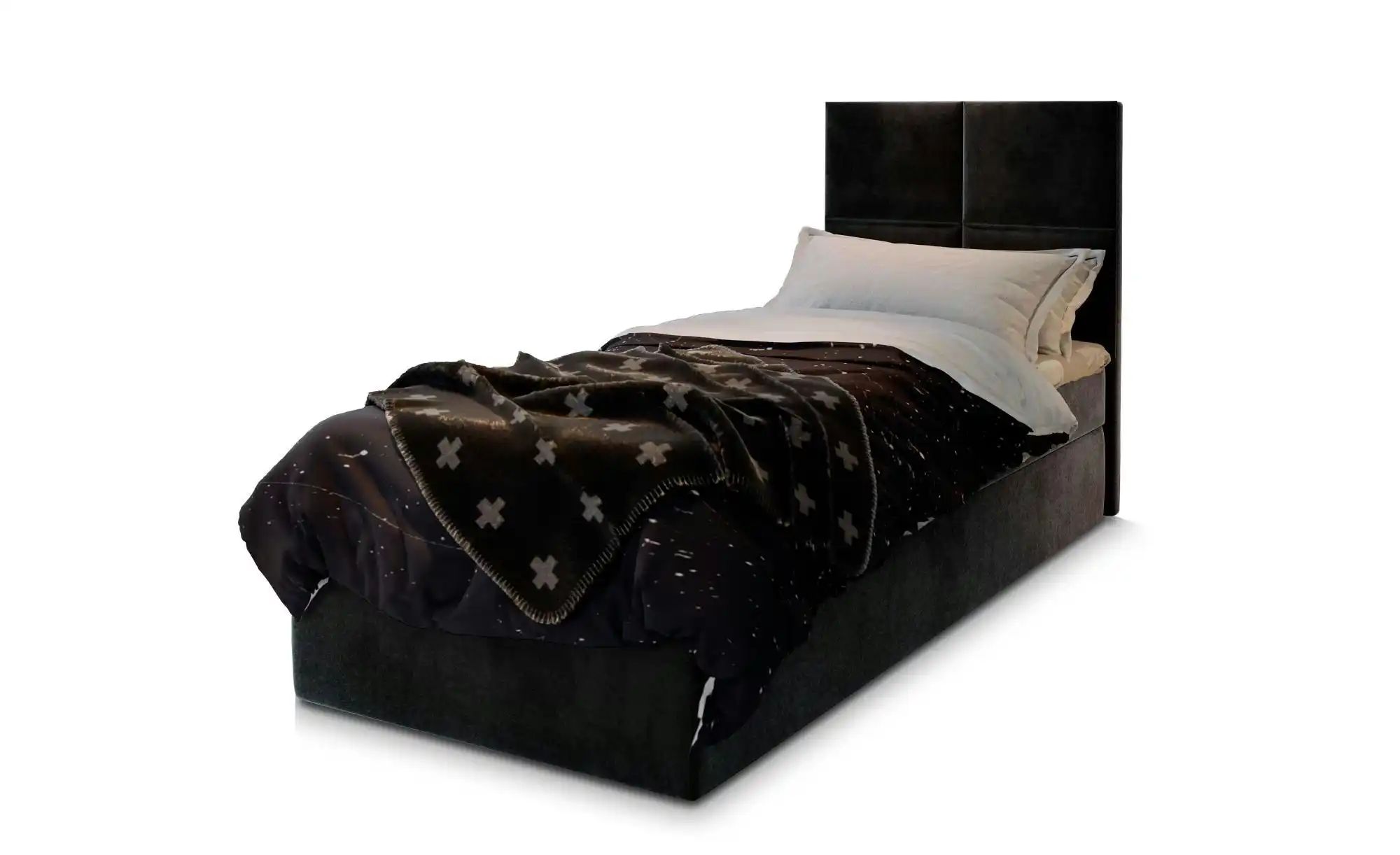 MASSENO Boxbett   ¦ schwarz ¦ Maße (cm): B: 90 H: 98 Betten > Polsterbetten günstig online kaufen