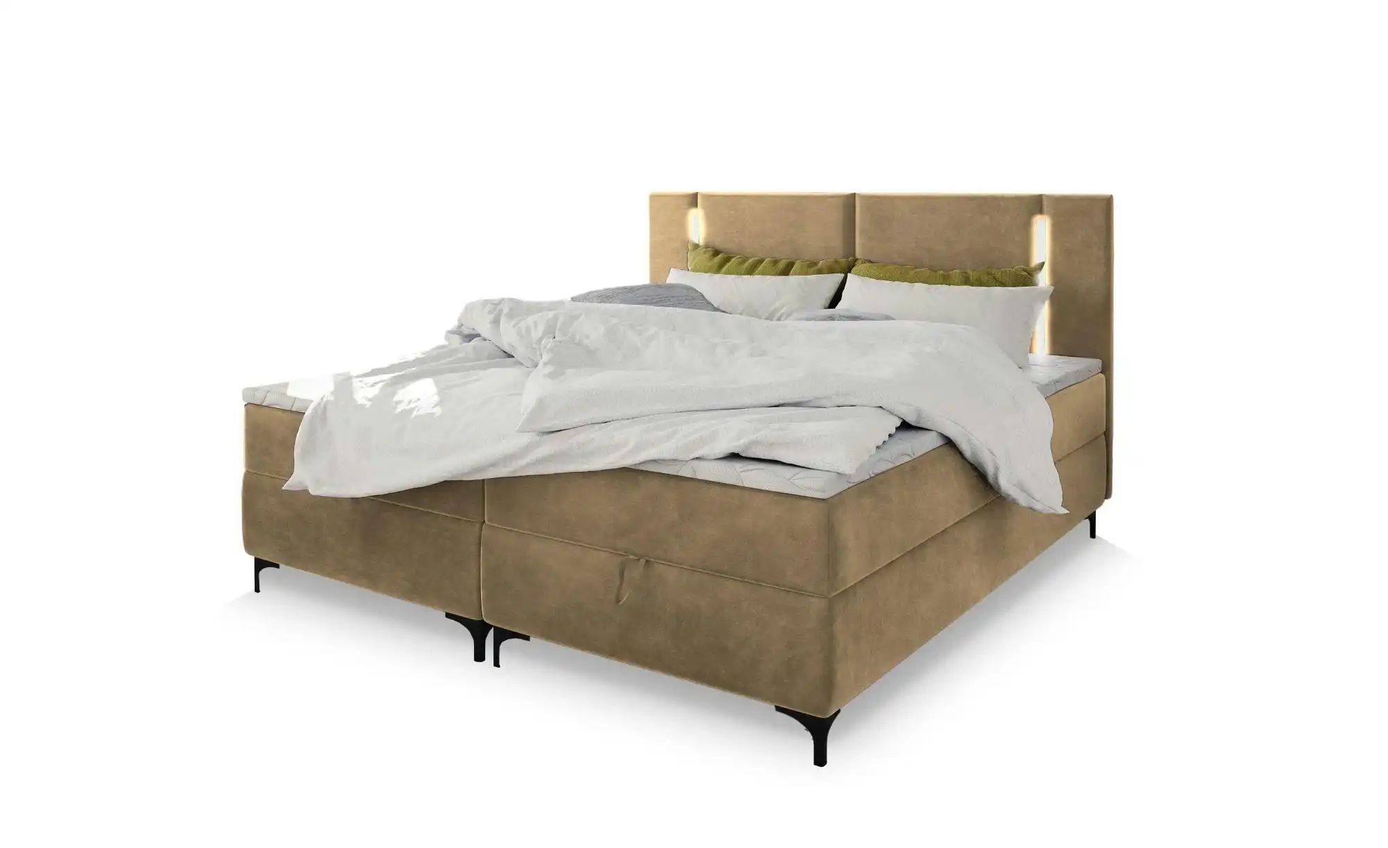 MASSENO Boxbett mit Bettkasten Alba ¦ beige ¦ Maße (cm): B: 180 H: 108 Bett günstig online kaufen