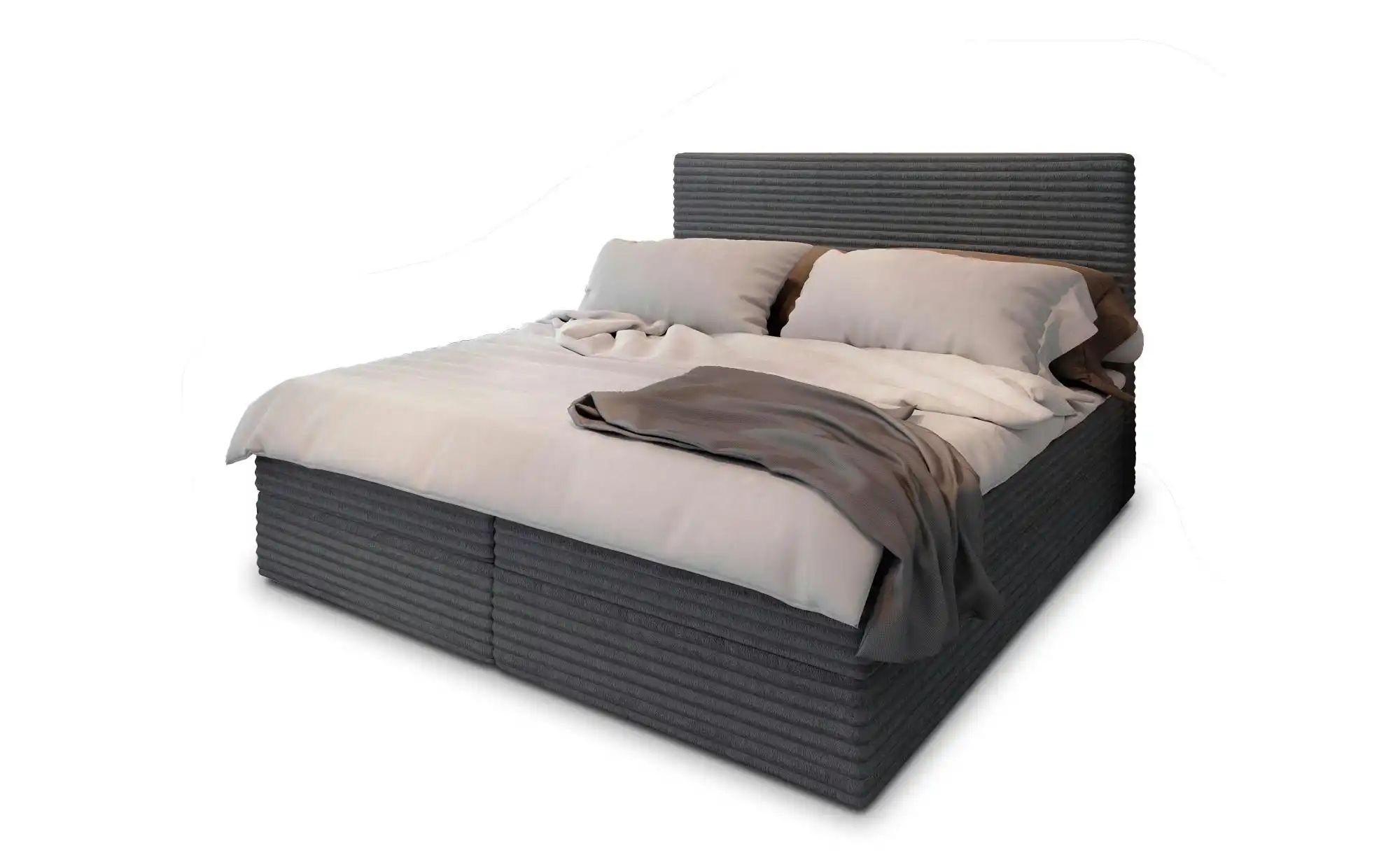 MASSENO Boxbett mit Bettkasten Pisa ¦ grau ¦ Maße (cm): B: 140 H: 98 Betten günstig online kaufen