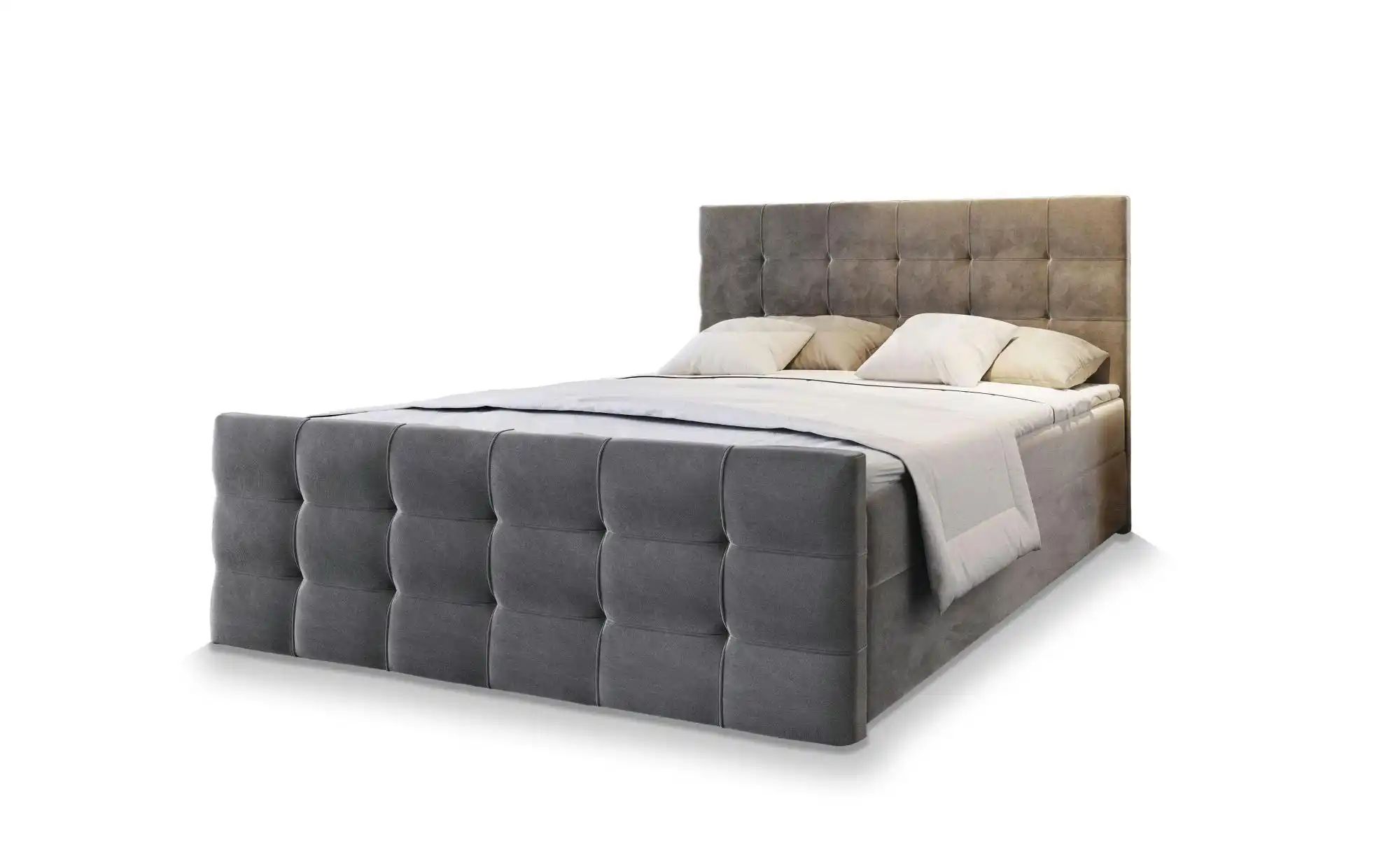 MASSENO Boxbett mit Bettkasten Amon ¦ grau ¦ Maße (cm): B: 140 H: 98 Betten günstig online kaufen