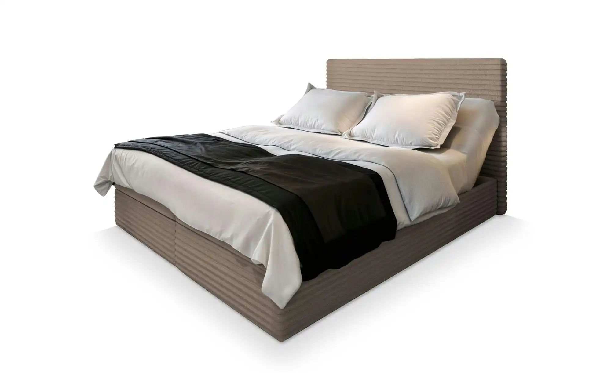 MASSENO Boxbett mit Bettkasten Milara ¦ beige ¦ Maße (cm): B: 160 H: 98 Bet günstig online kaufen