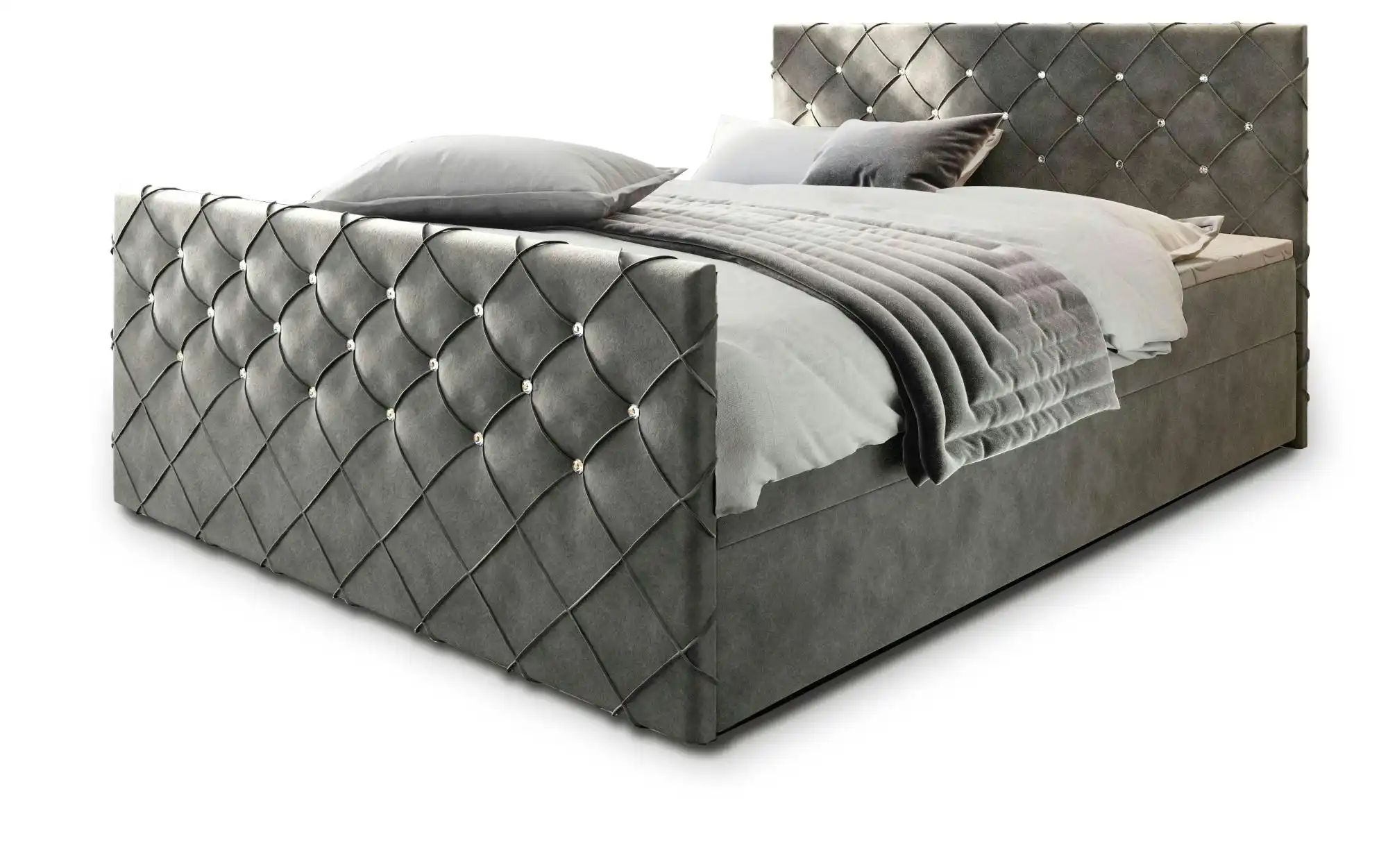 MASSENO Boxbett mit Bettkasten Mandi ¦ grau ¦ Maße (cm): B: 140 H: 98 Bette günstig online kaufen