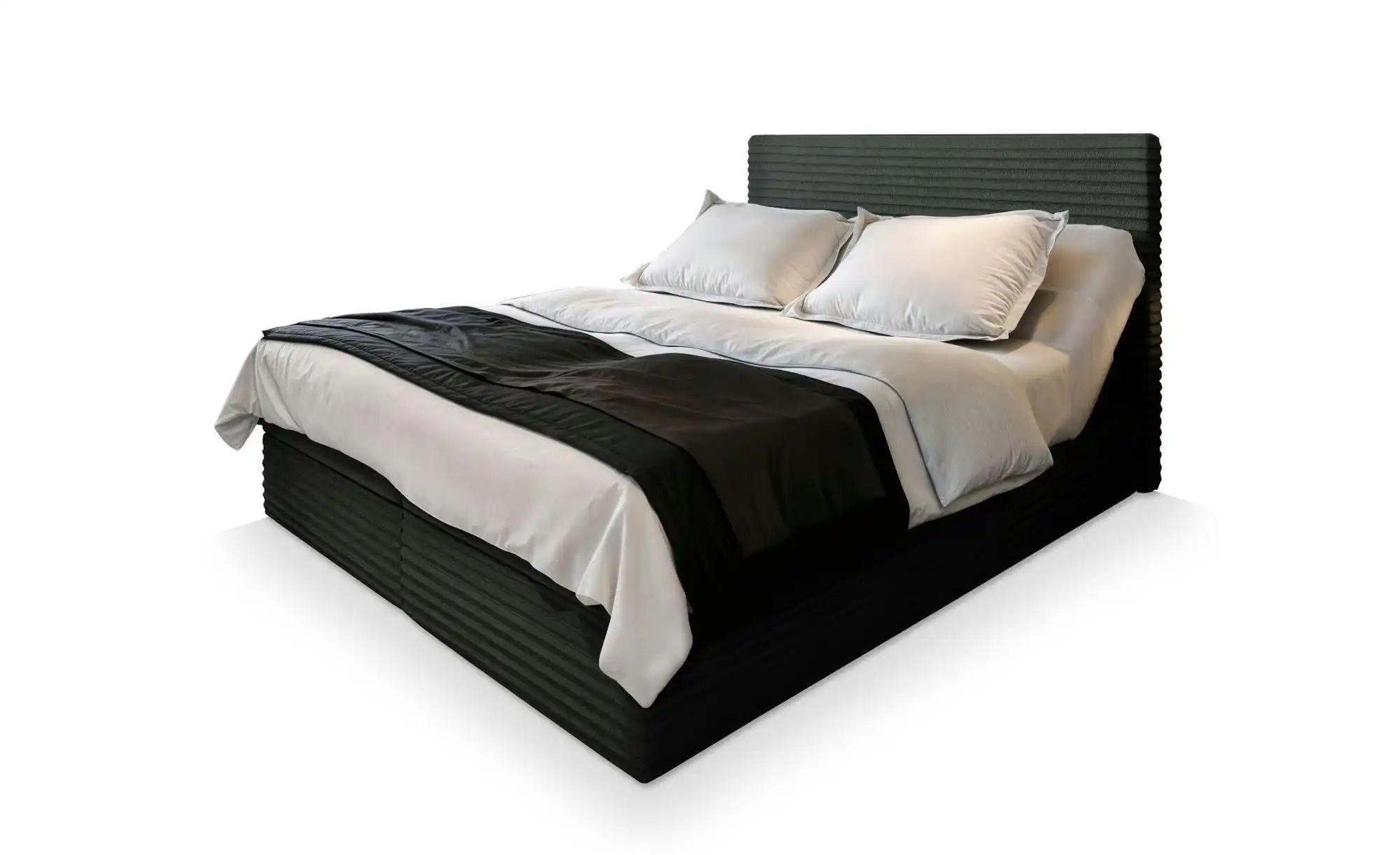 MASSENO Boxbett mit Bettkasten Milara ¦ schwarz ¦ Maße (cm): B: 180 H: 98 B günstig online kaufen