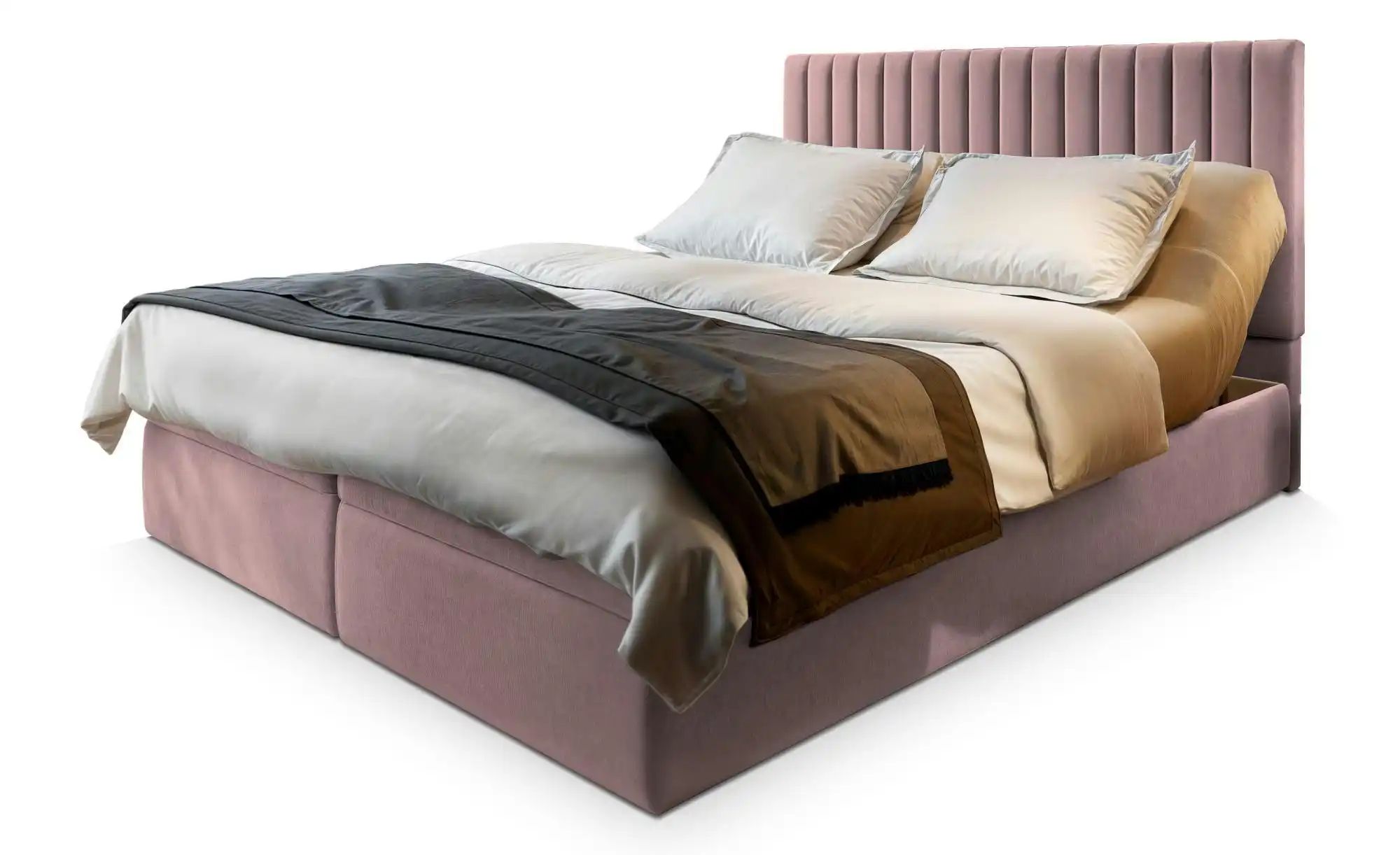 MASSENO Boxbett mit Bettkasten Murlo ¦ rosa/pink ¦ Maße (cm): B: 180 H: 98 günstig online kaufen