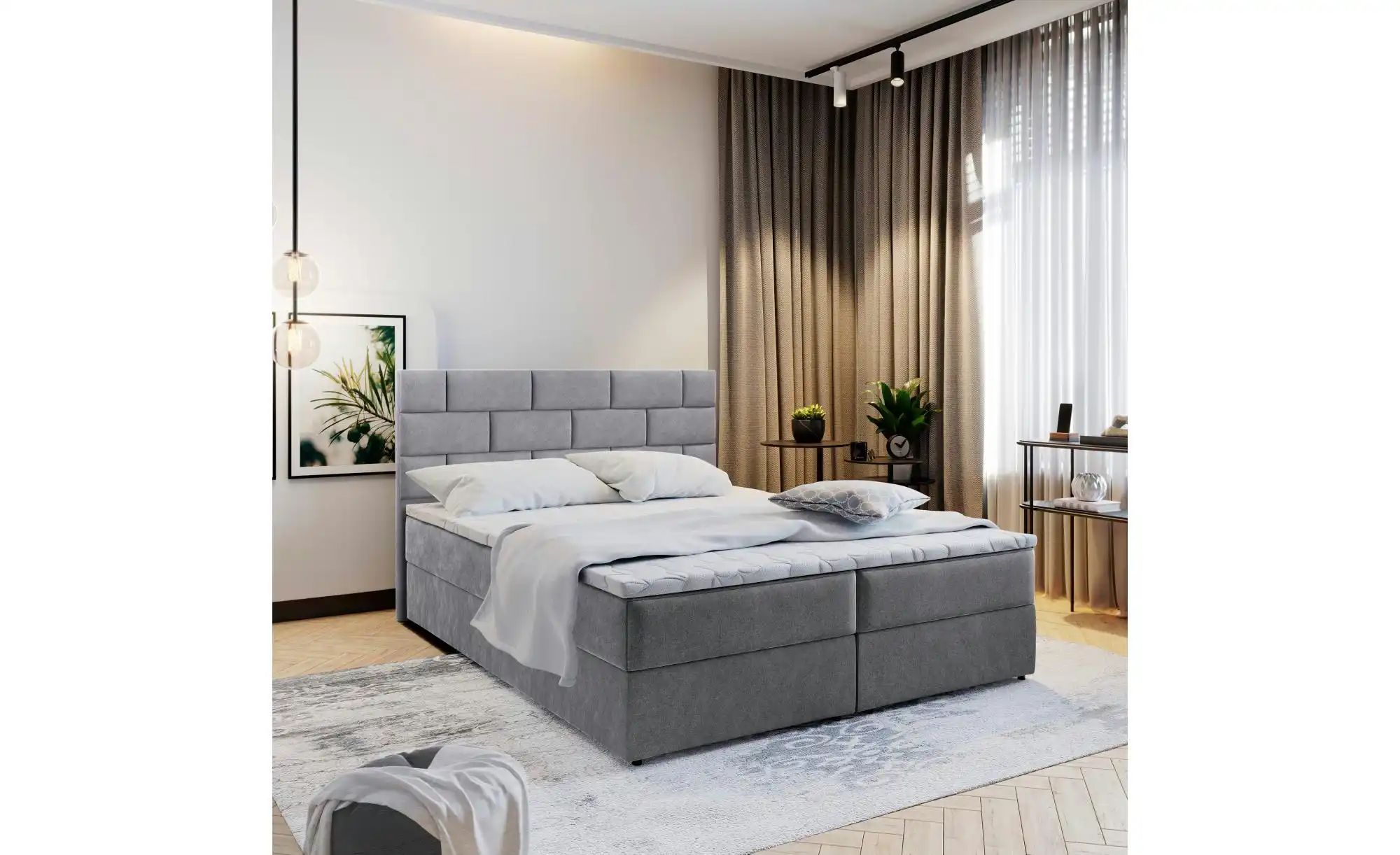 MASSENO Boxbett mit Bettkasten Kerlo ¦ grau ¦ Maße (cm): B: 140 H: 98 Bette günstig online kaufen