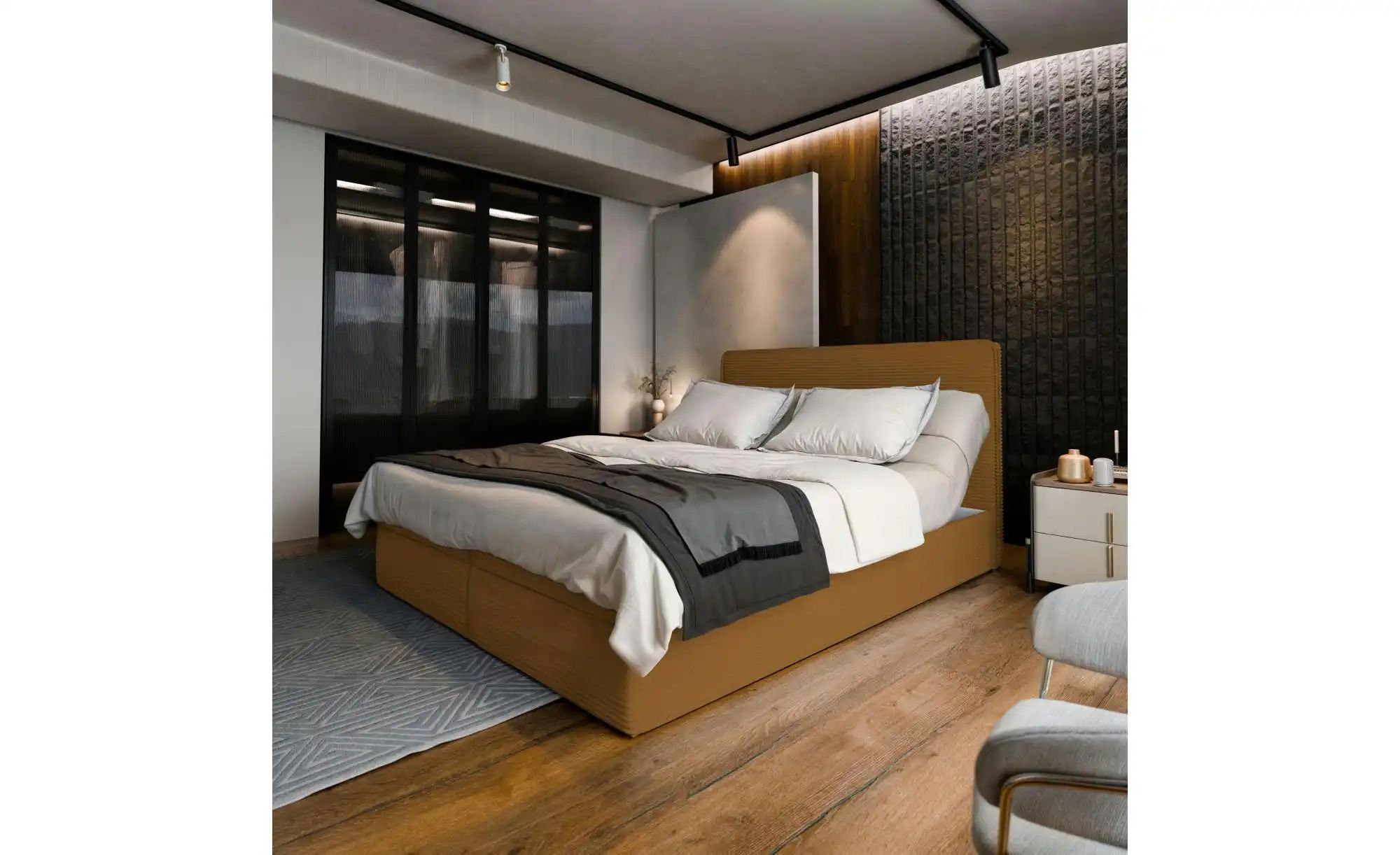 MASSENO Boxbett mit Bettkasten Astor ¦ gelb ¦ Maße (cm): B: 160 H: 98 Bette günstig online kaufen