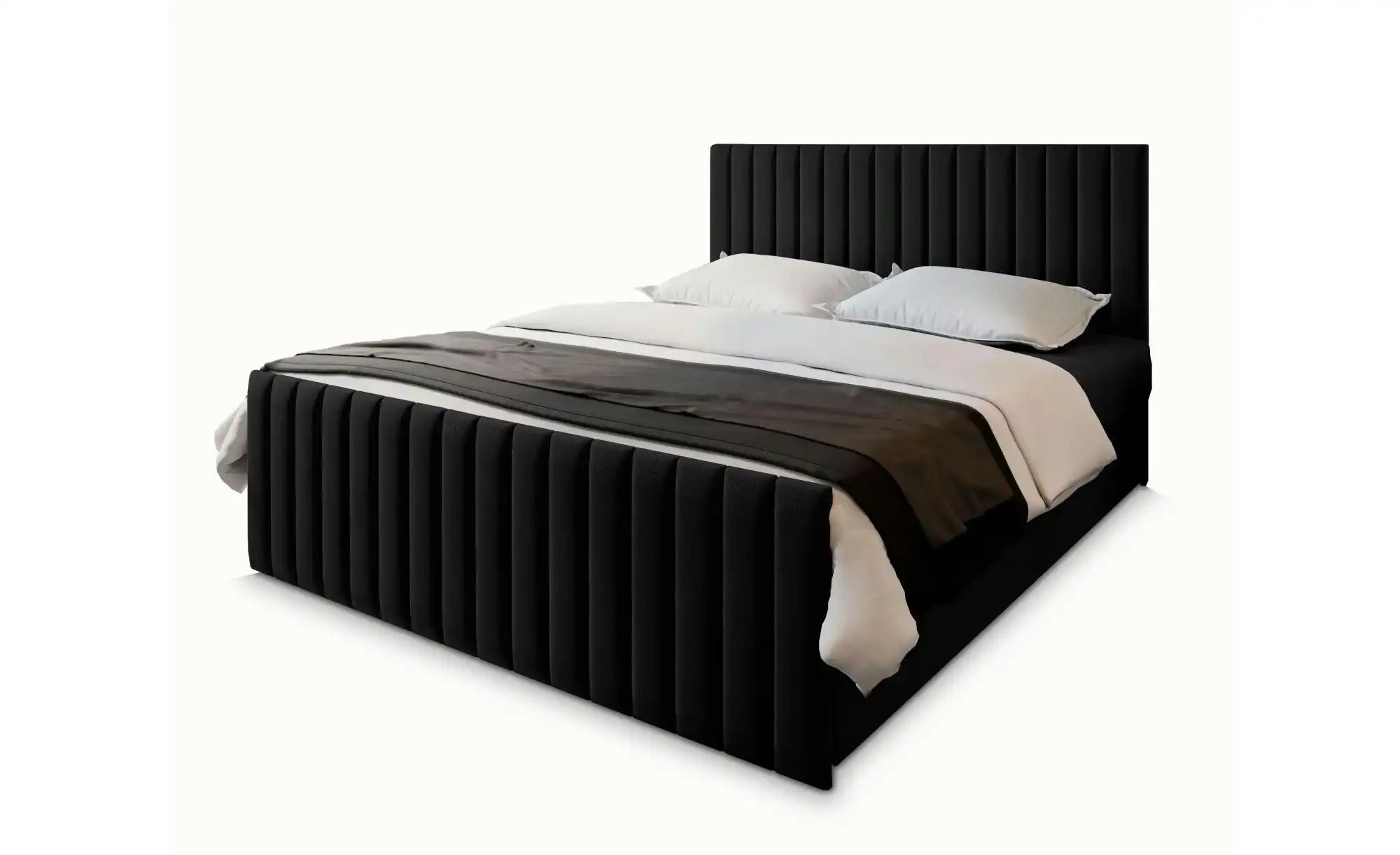 MASSENO Boxbett mit Bettkasten Arion ¦ schwarz ¦ Maße (cm): B: 140 H: 98 Be günstig online kaufen