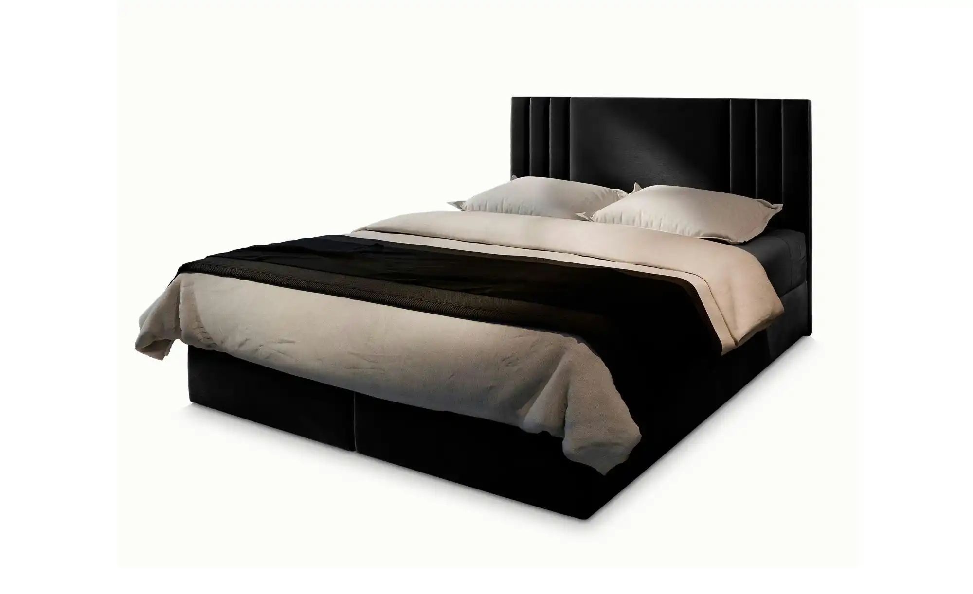 MASSENO Boxbett mit Bettkasten Bres ¦ schwarz ¦ Maße (cm): B: 180 H: 98 Bet günstig online kaufen
