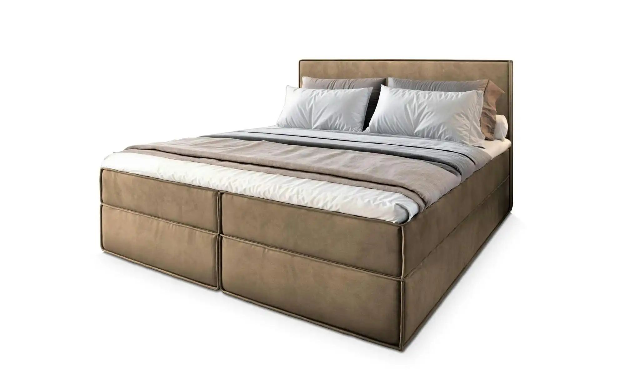 MASSENO Boxbett mit Bettkasten Pellio ¦ beige ¦ Maße (cm): B: 160 H: 98 Bet günstig online kaufen