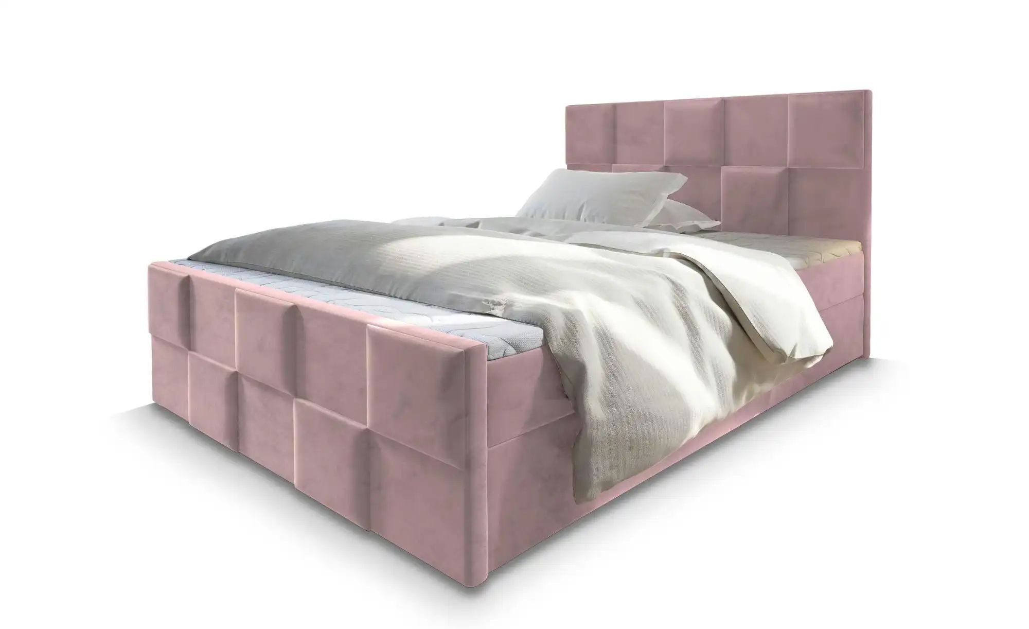 MASSENO Boxbett mit Bettkasten Mona ¦ rosa/pink ¦ Maße (cm): B: 180 H: 98 B günstig online kaufen