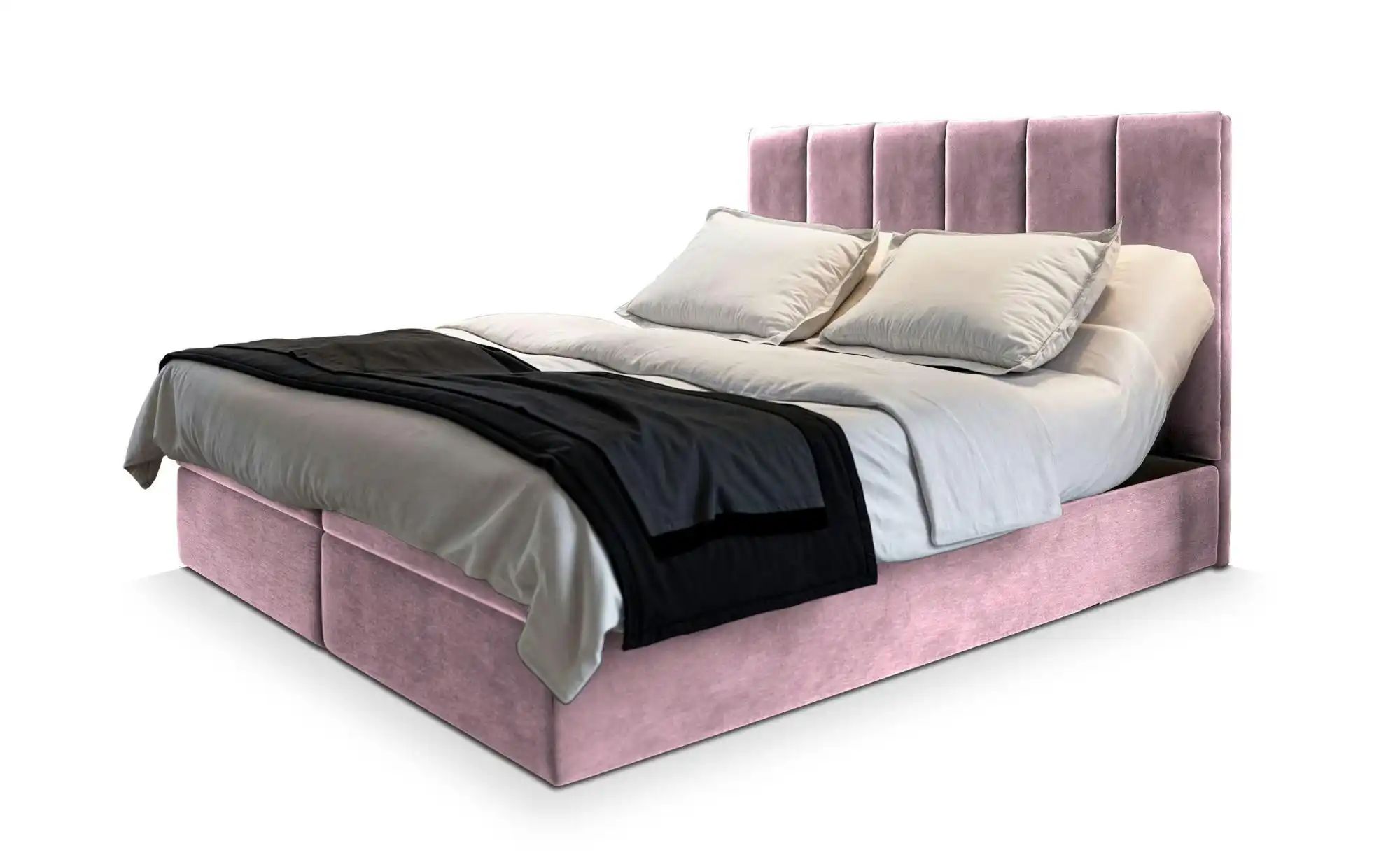 MASSENO Boxbett mit Bettkasten Barino  rosa/pink  Maße (cm): B: 140 H: 98 | 05906269831902