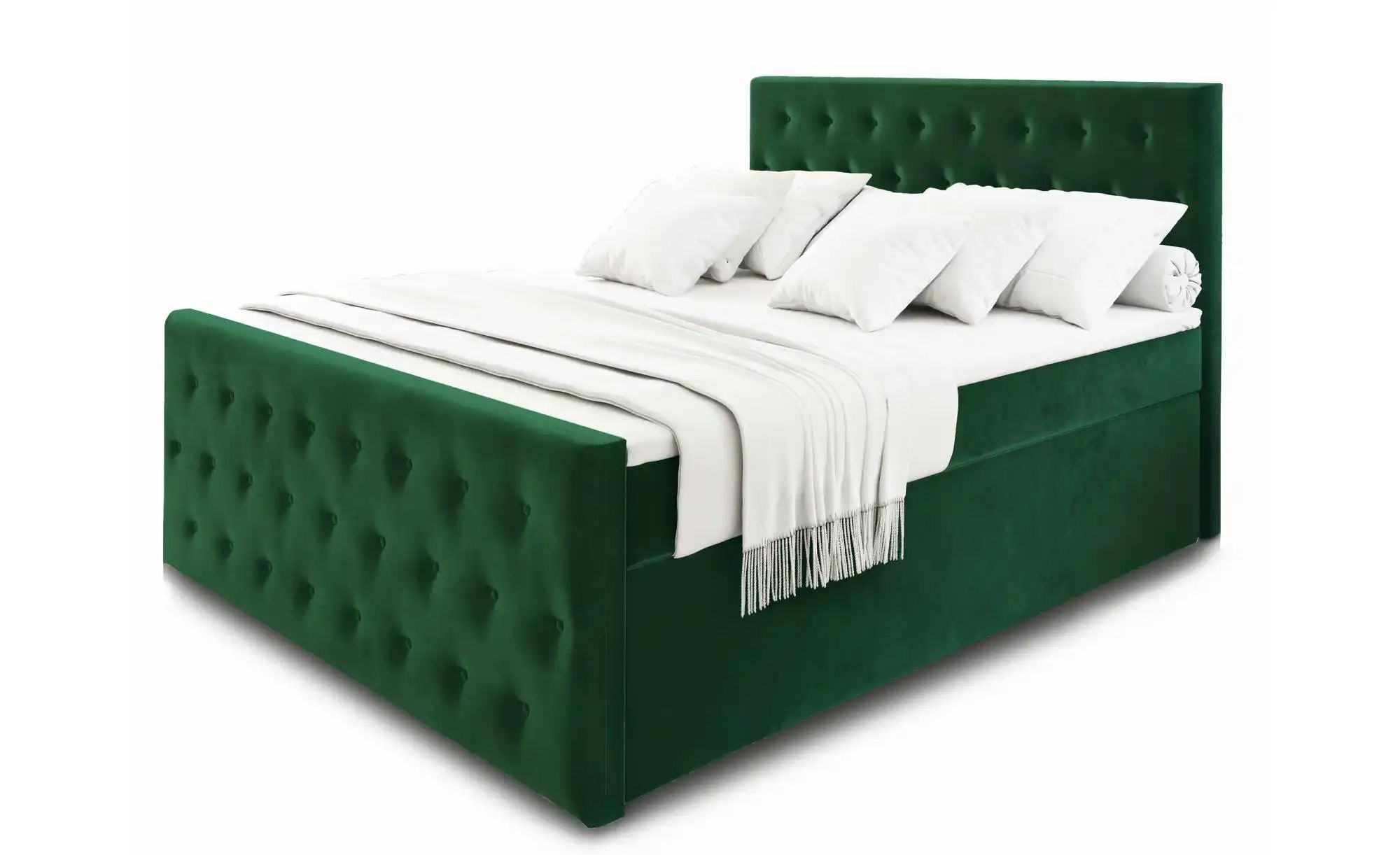 MASSENO Boxbett mit Bettkasten Fondi ¦ grün ¦ Maße (cm): B: 180 H: 120 Bett günstig online kaufen