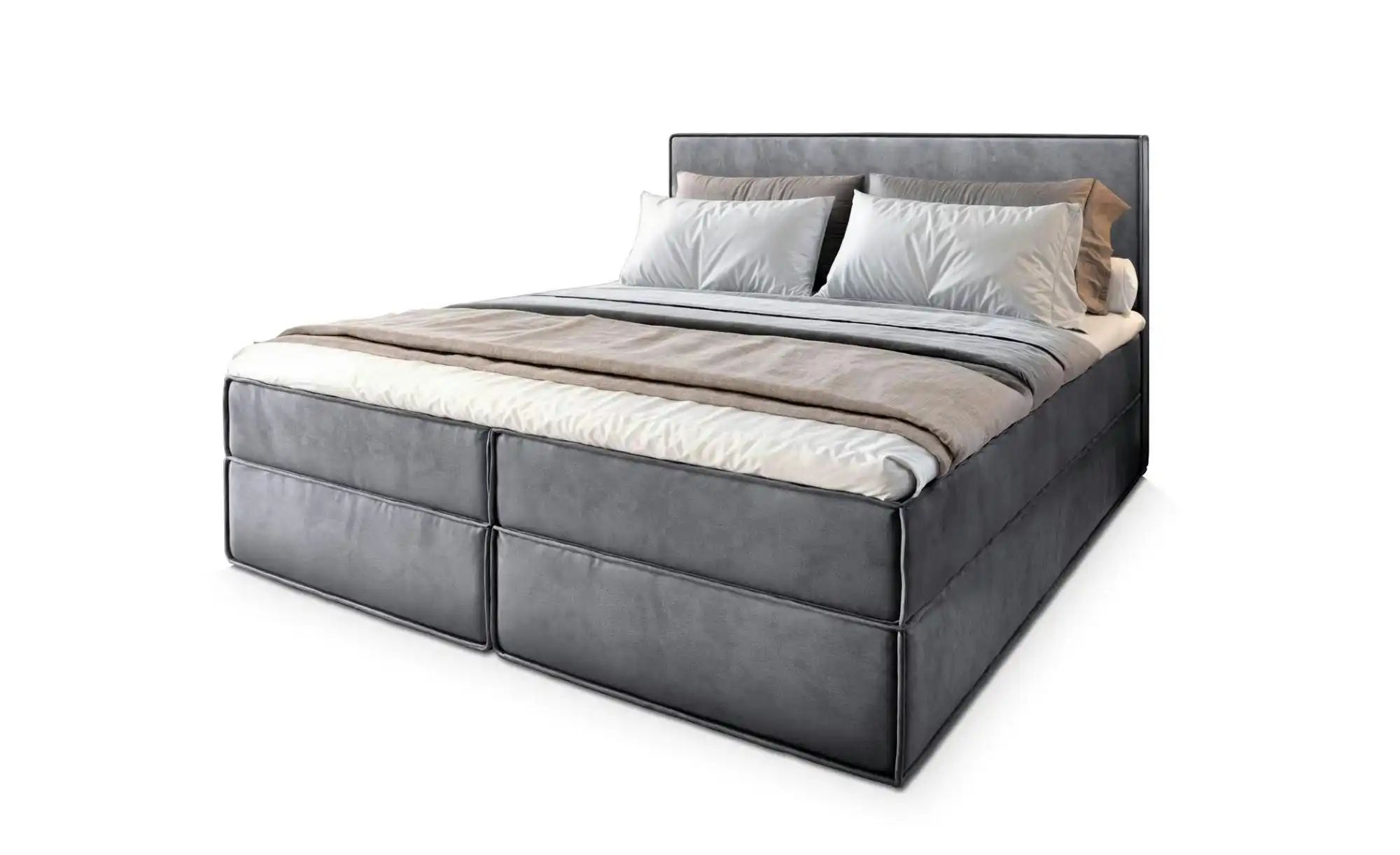 MASSENO Boxbett mit Bettkasten Pellio ¦ grau ¦ Maße (cm): B: 160 H: 98 Bett günstig online kaufen