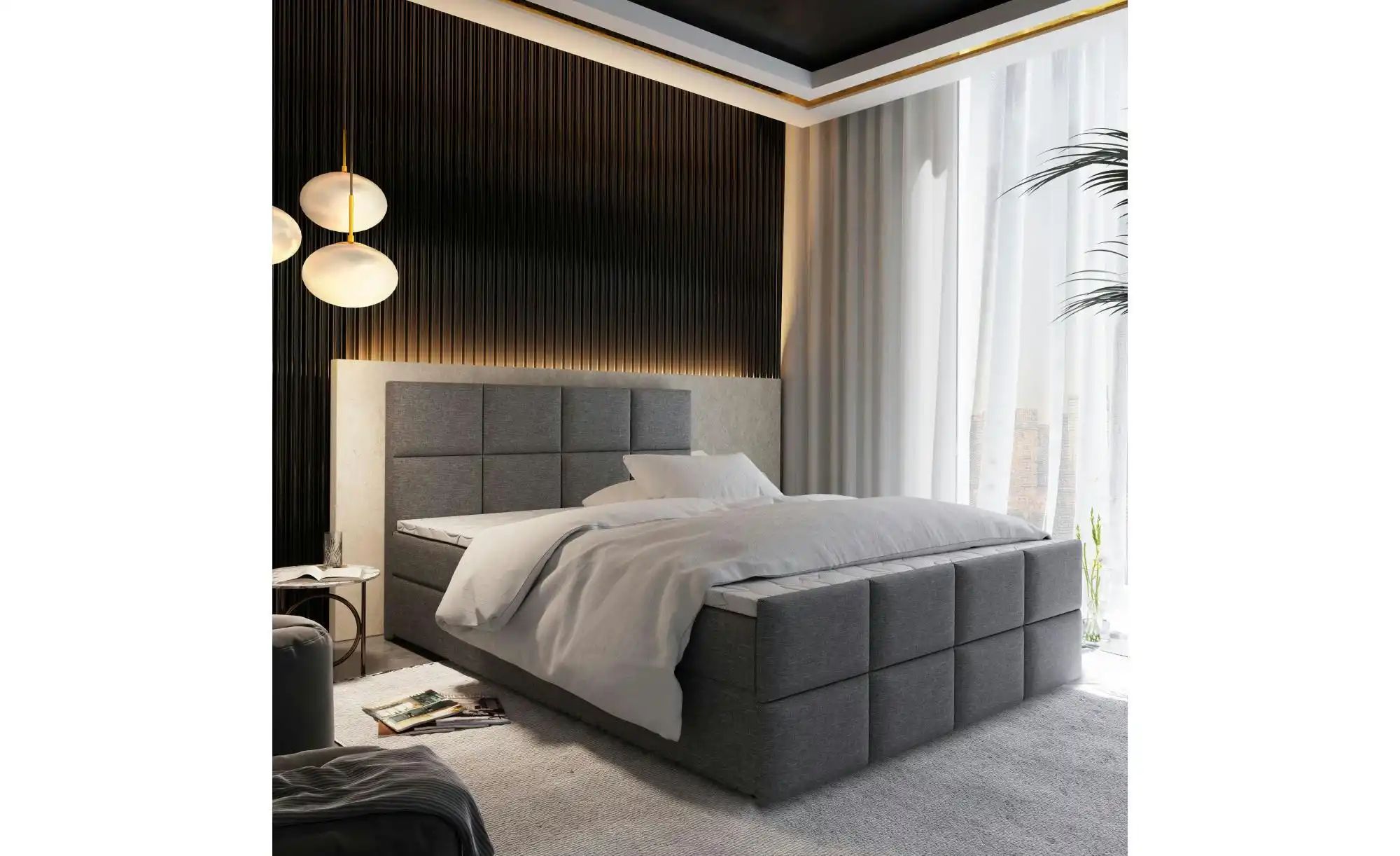 MASSENO Boxbett mit Bettkasten Ariel ¦ grau ¦ Maße (cm): B: 140 H: 98 Bette günstig online kaufen