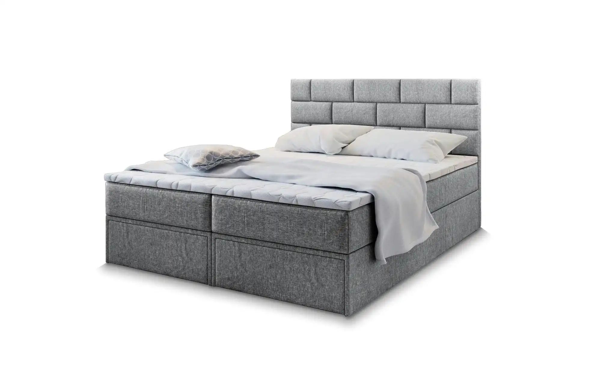 MASSENO Boxbett mit Bettkasten und 2 Schubladen Arinos ¦ grau ¦ Maße (cm): günstig online kaufen